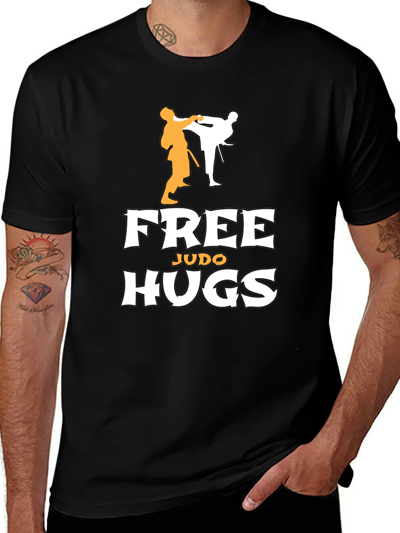 Variant 2 of Free Judo Hugs Graphic Tee