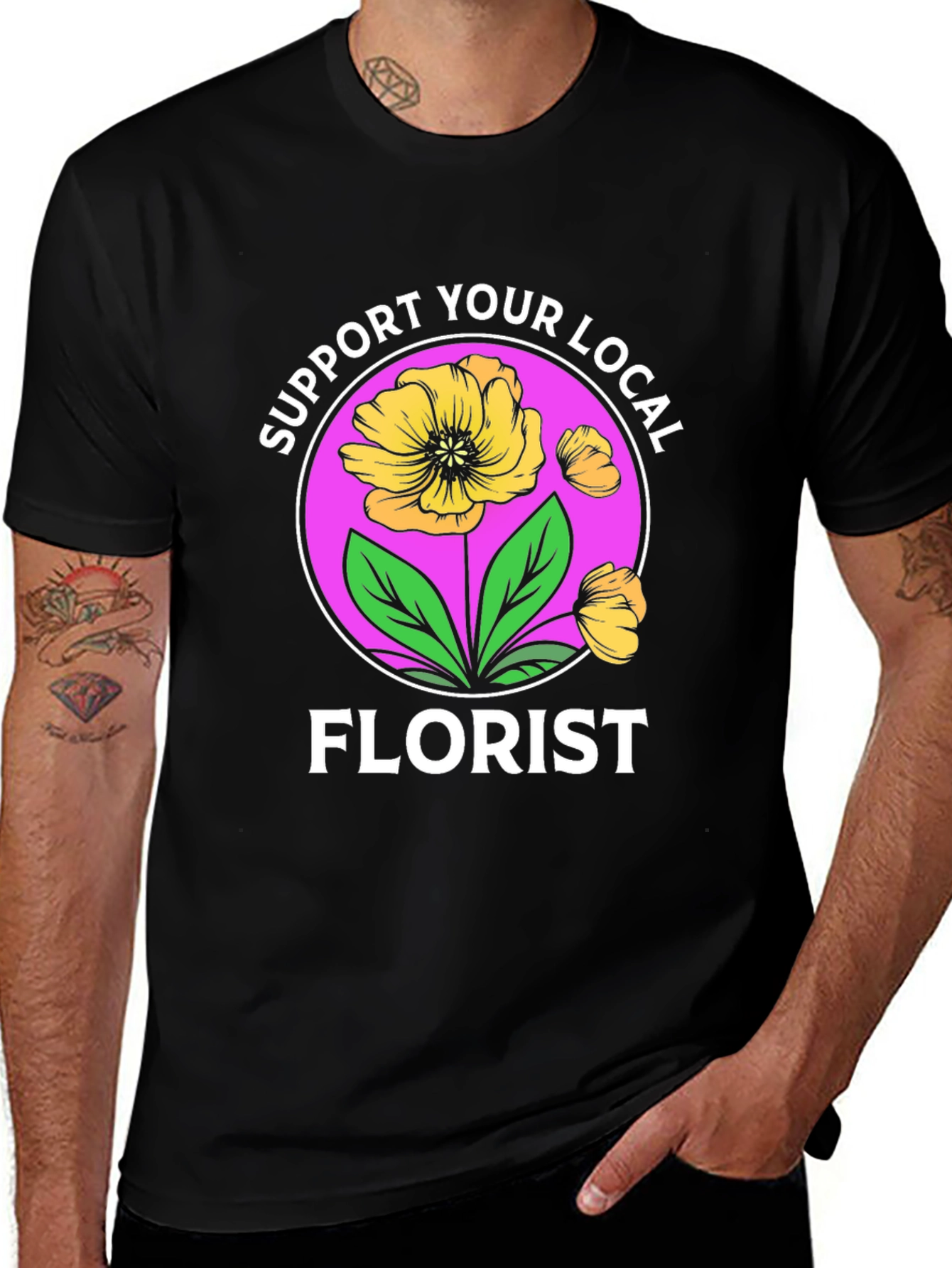 Support Your Local Florist Graphic Tee