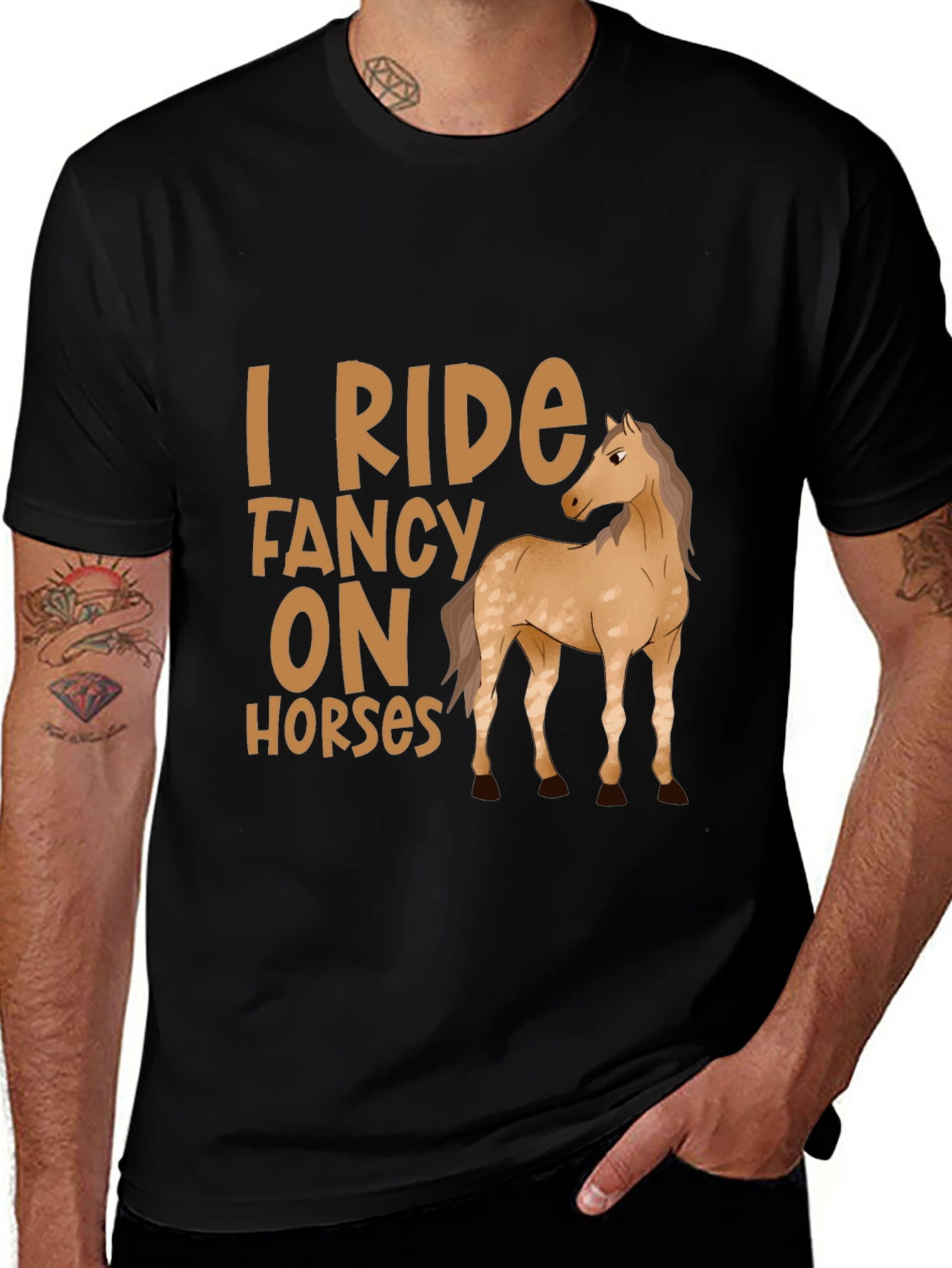 Variant 8 of I Ride Fancy On Horses T-Shirt