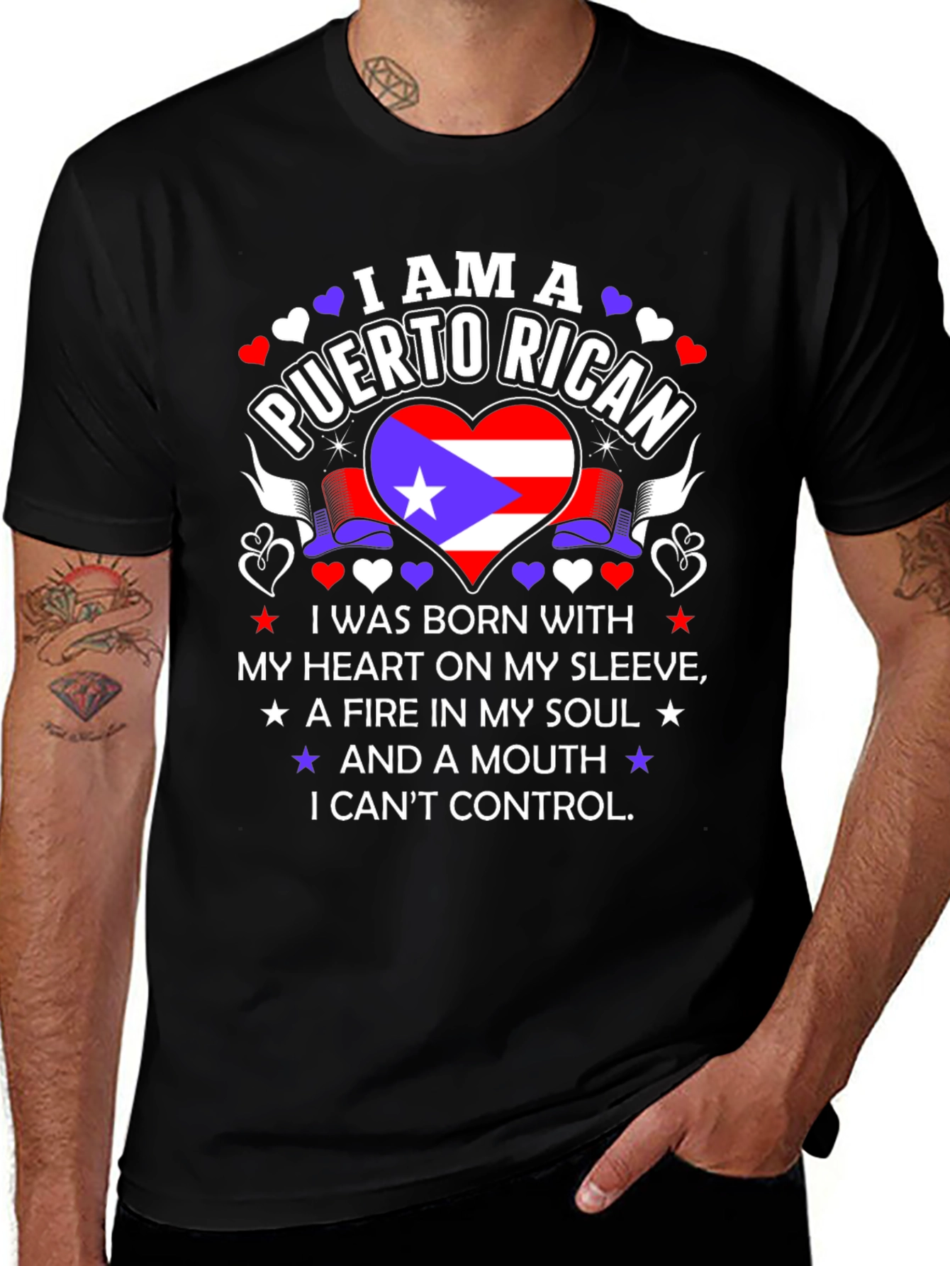 Puerto Rican Pride T-Shirt - Heart & Soul