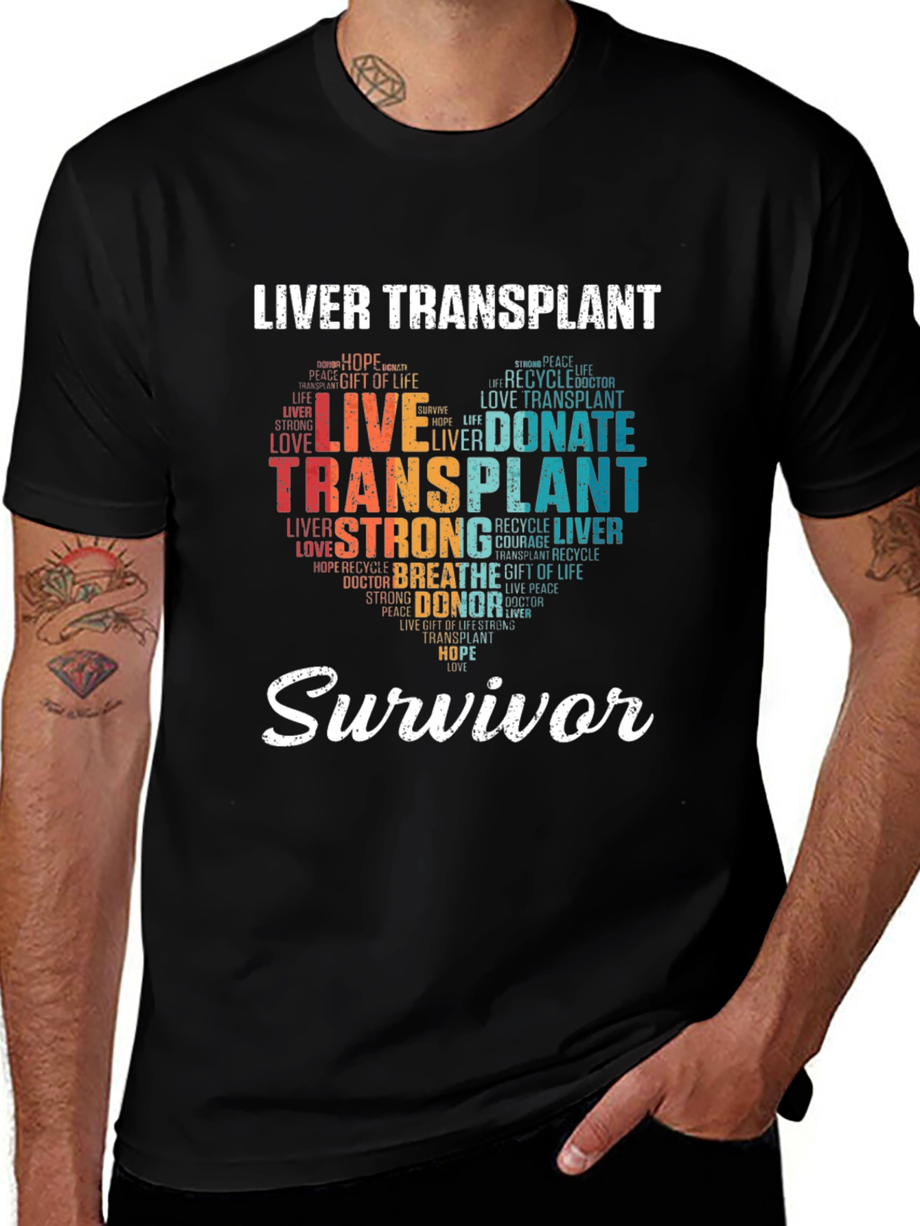 Variant 17 of Liver Transplant Survivor Graphic T-Shirt