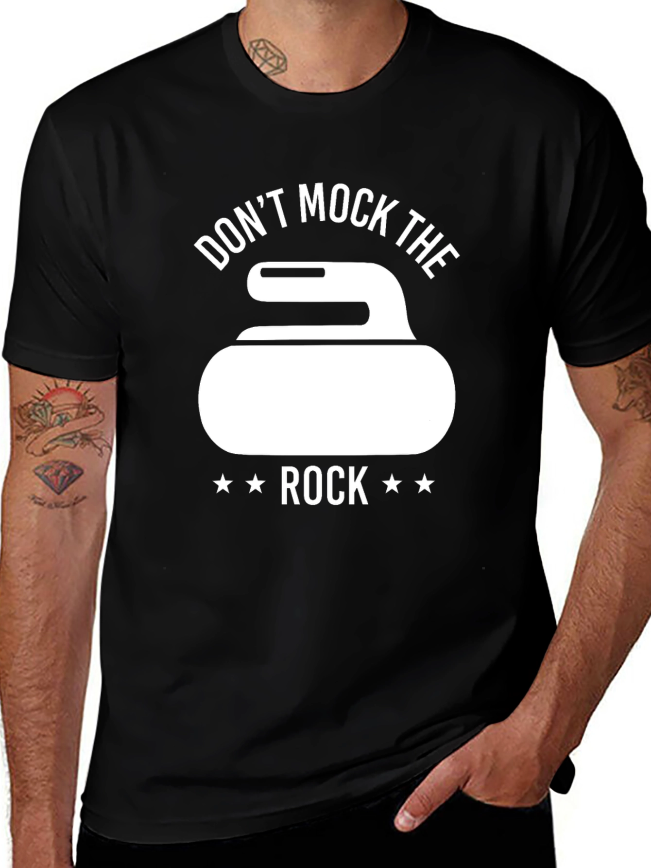 Variant 6 of Don't Mock The Rock Black T-Shirt