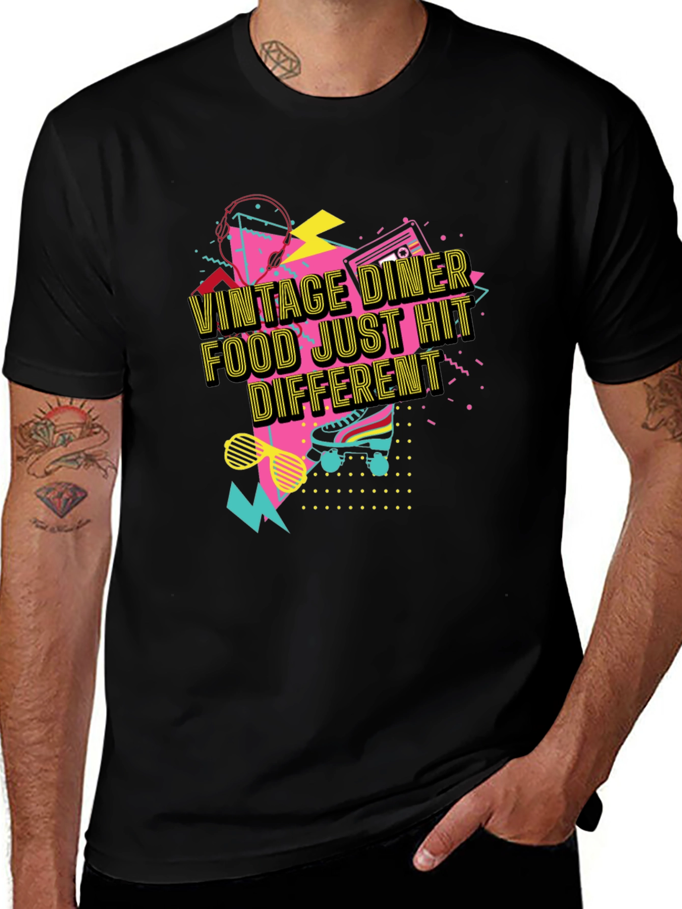 Variant 19 of Retro 80s Vintage Diner T-Shirt