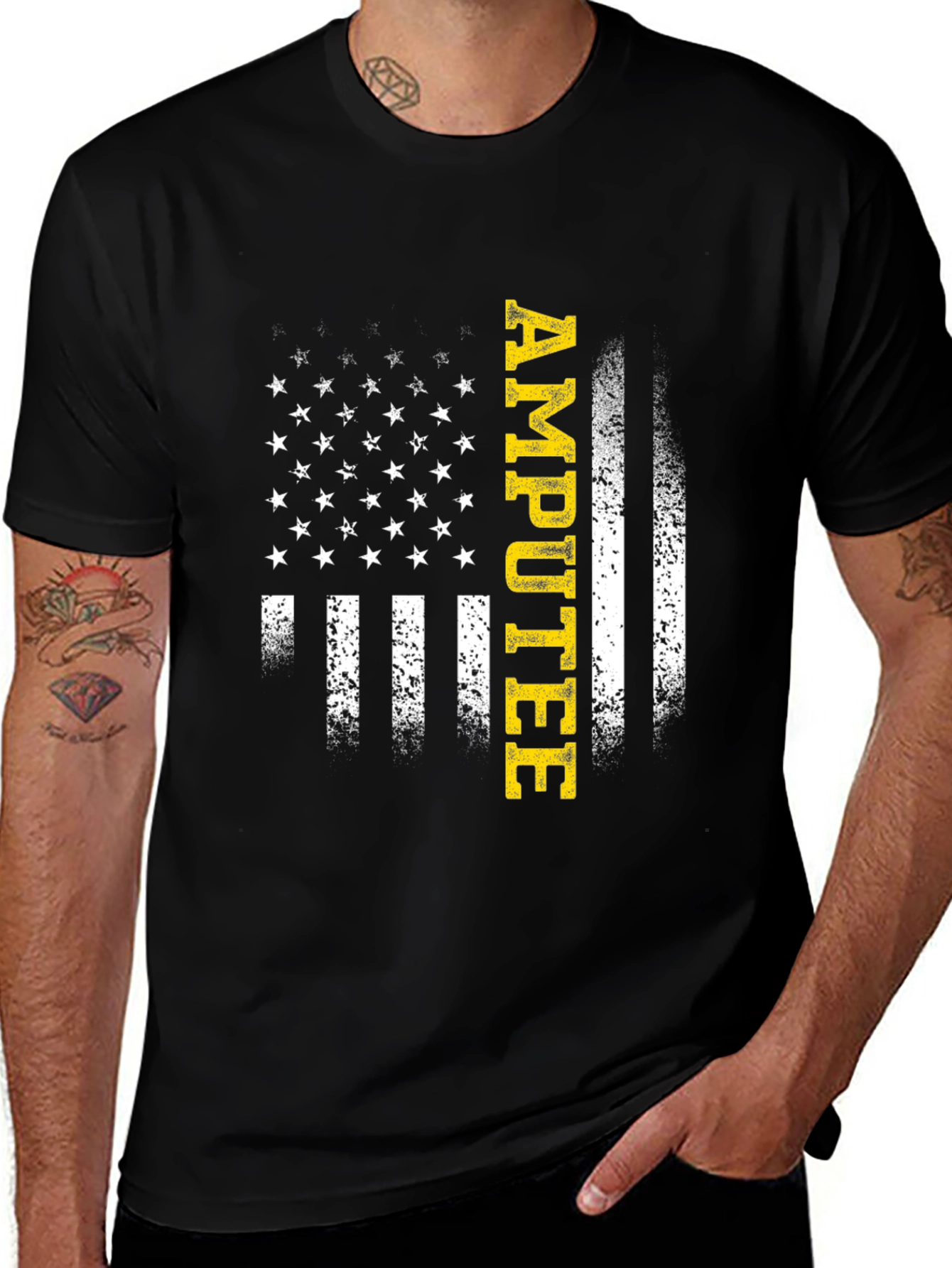 Amputee American Flag Graphic Tee