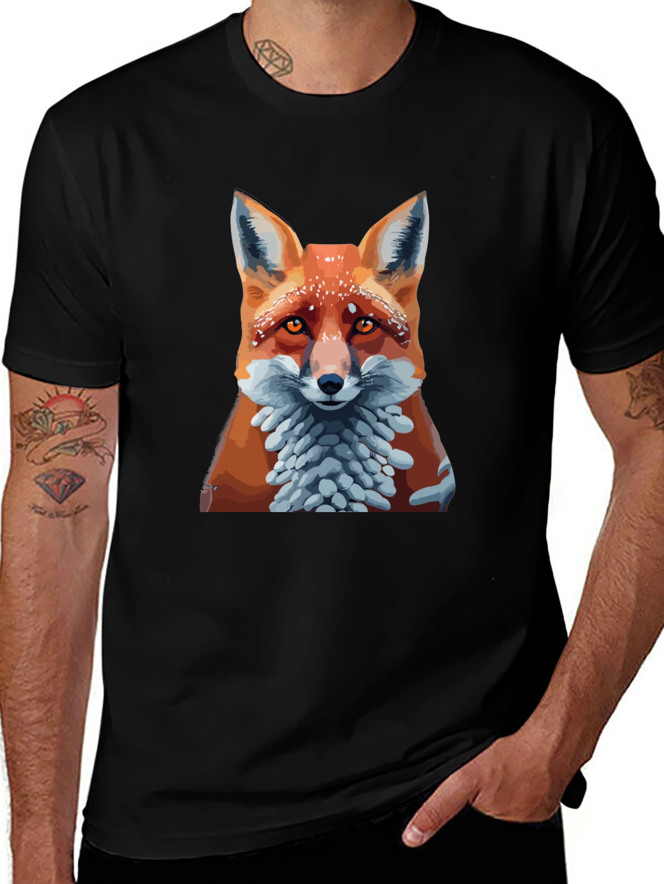 Variant 30 of Fox Graphic T-Shirt - Stylish Animal Design