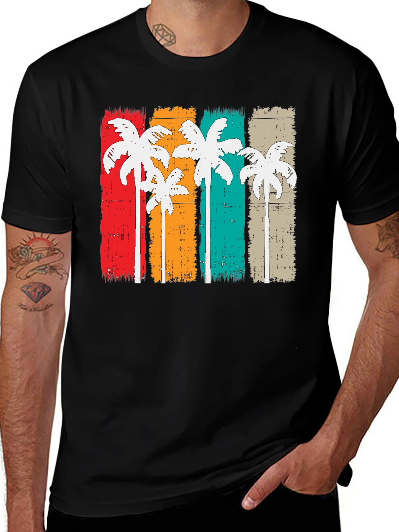 Variant 16 of Retro Palm Tree Graphic Tee