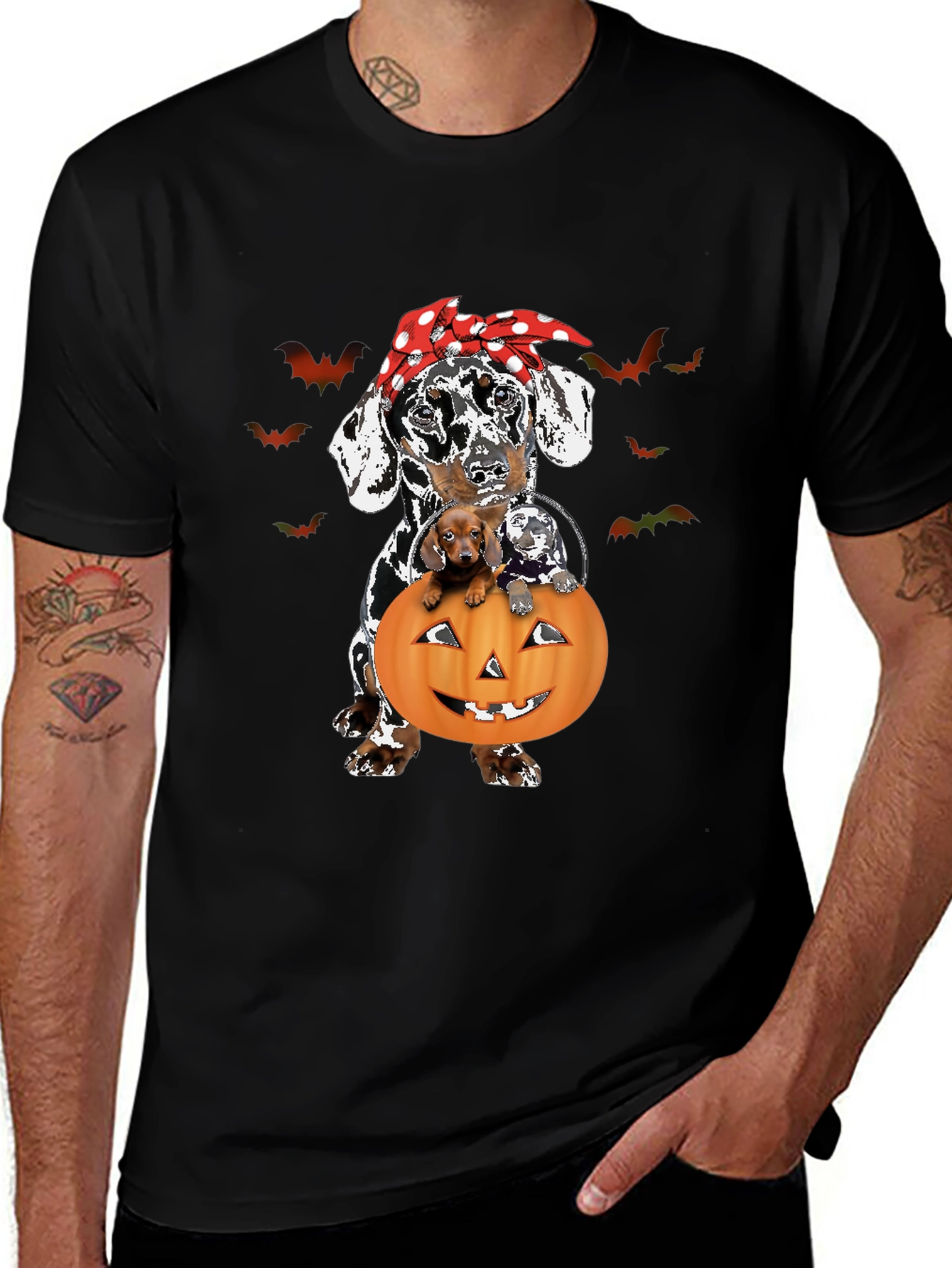 Halloween Dog Pumpkin T-Shirt