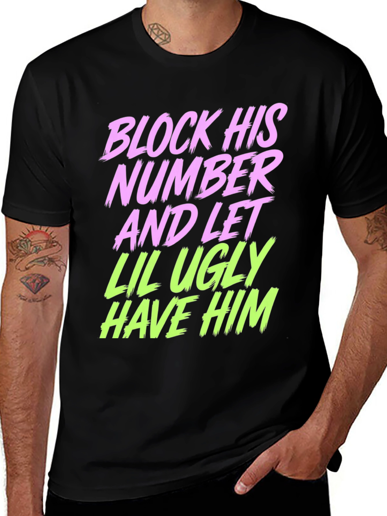 Variant 22 of Block His Number Graphic Tee
