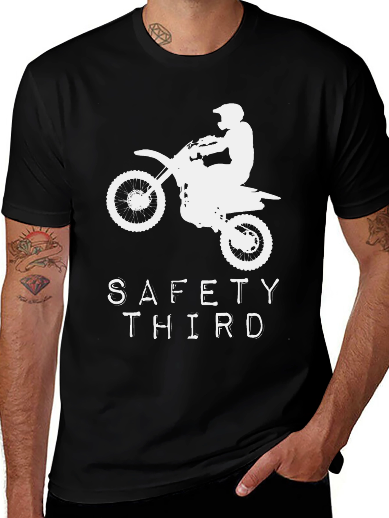 Variant 17 of Safety Third Motocross T-Shirt
