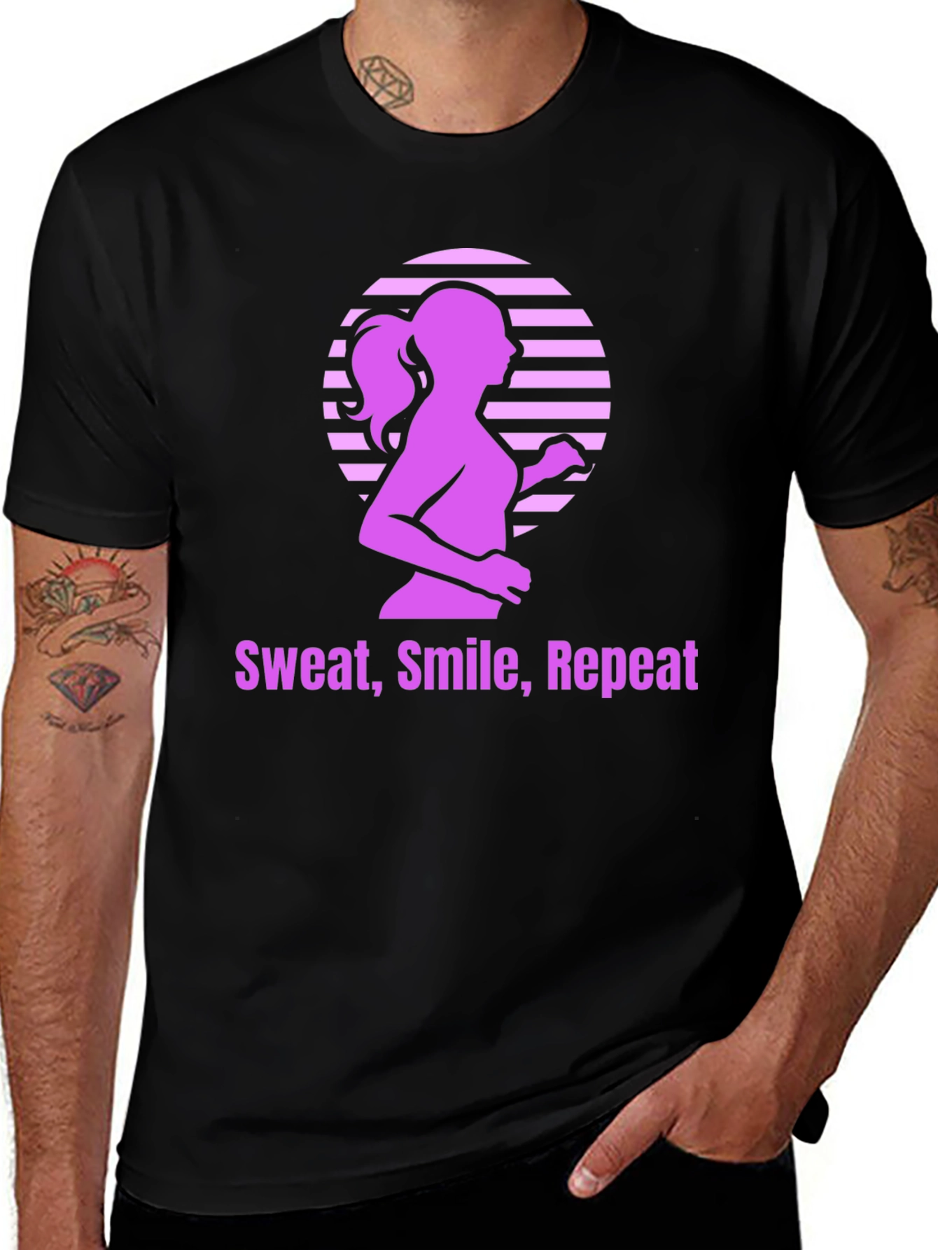 Variant 28 of Sweat, Smile, Repeat Graphic Tee