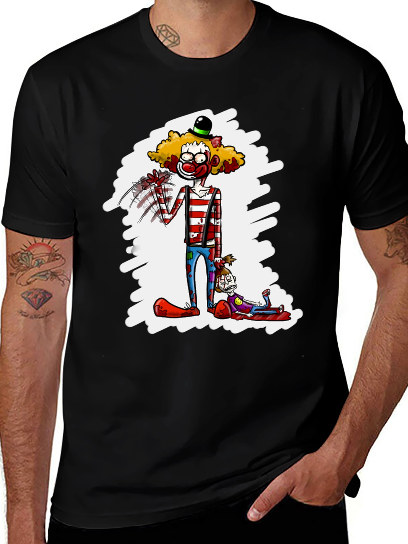 Variant 17 of Creepy Clown T-Shirt