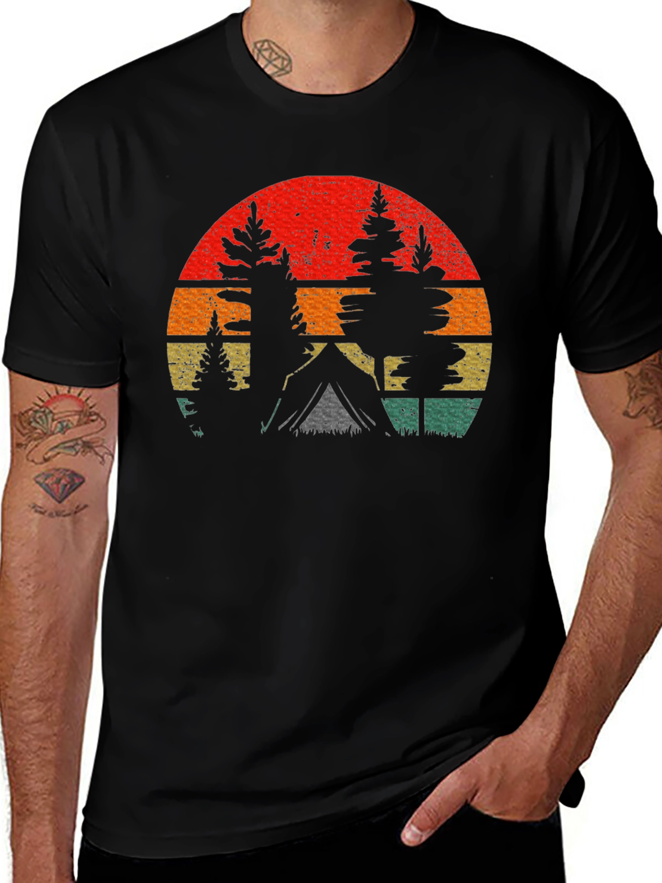Variant 17 of Retro Camping T-Shirt - Outdoor Adventure Tee