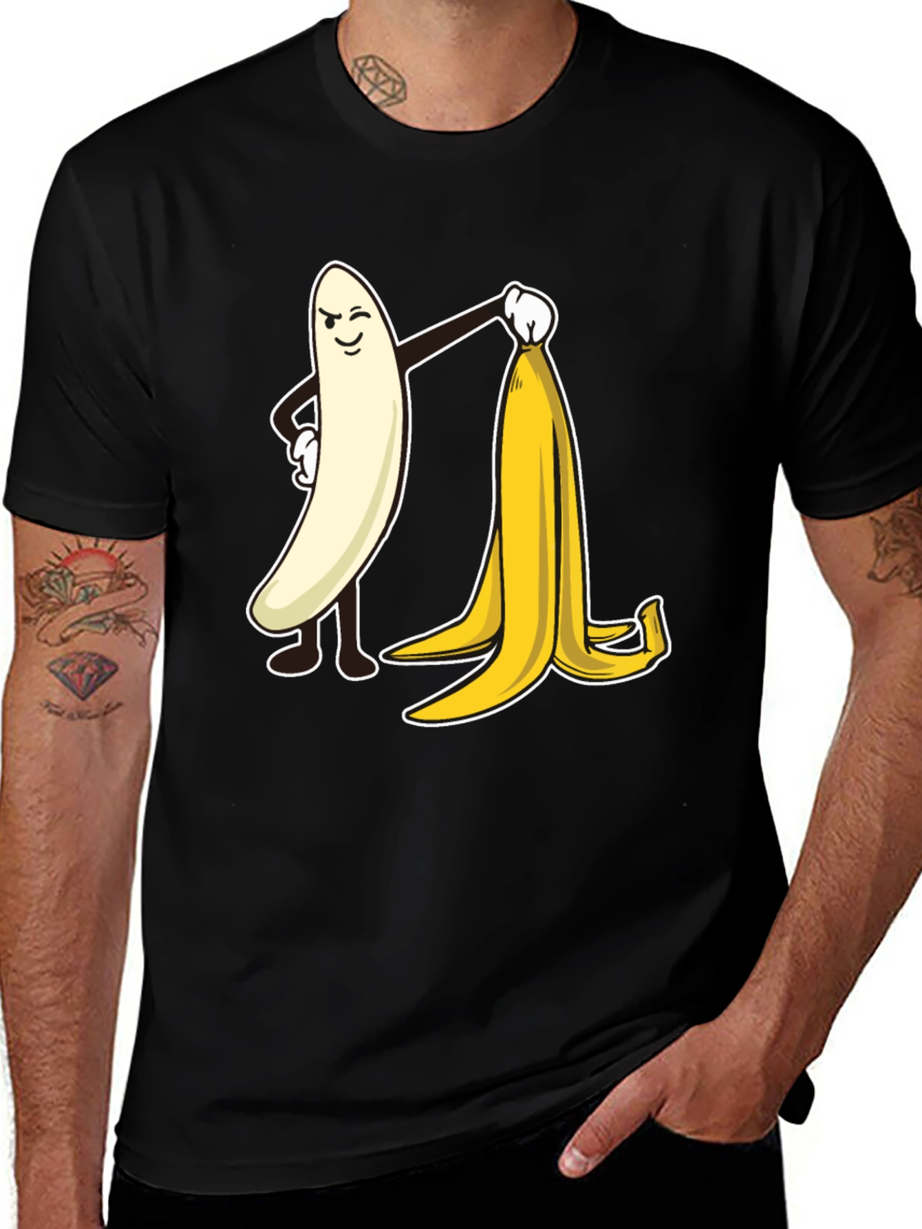 Variant 5 of Banana Peeling Banana Graphic Tee