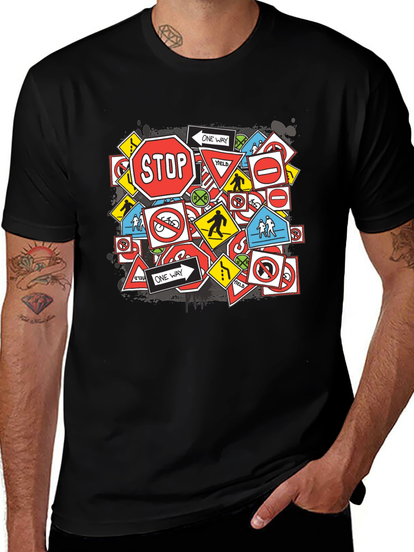 Variant 23 of Traffic Sign T-Shirt - Unique Design