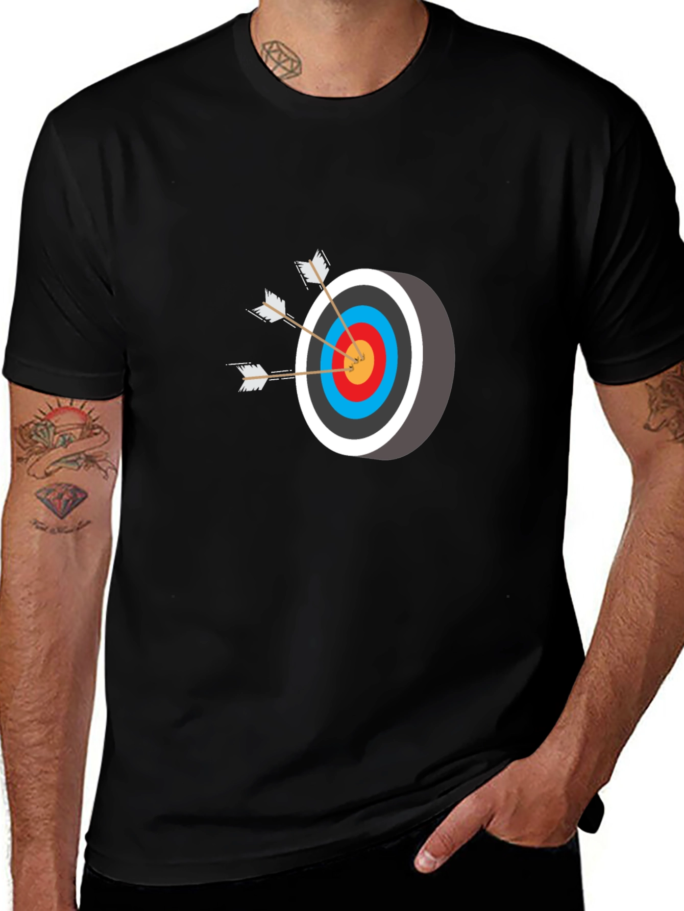 Variant 17 of Archery Target T-Shirt - Bullseye Graphic Tee