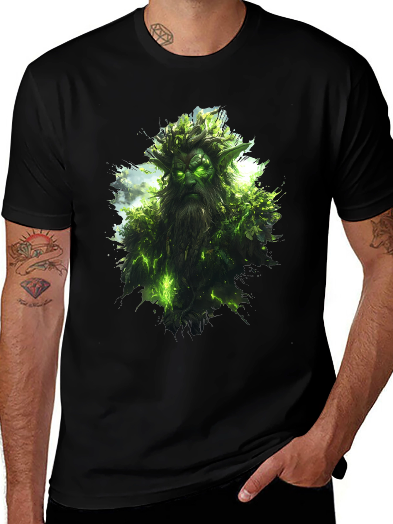 Variant 3 of Nature Spirit Graphic Black T-Shirt