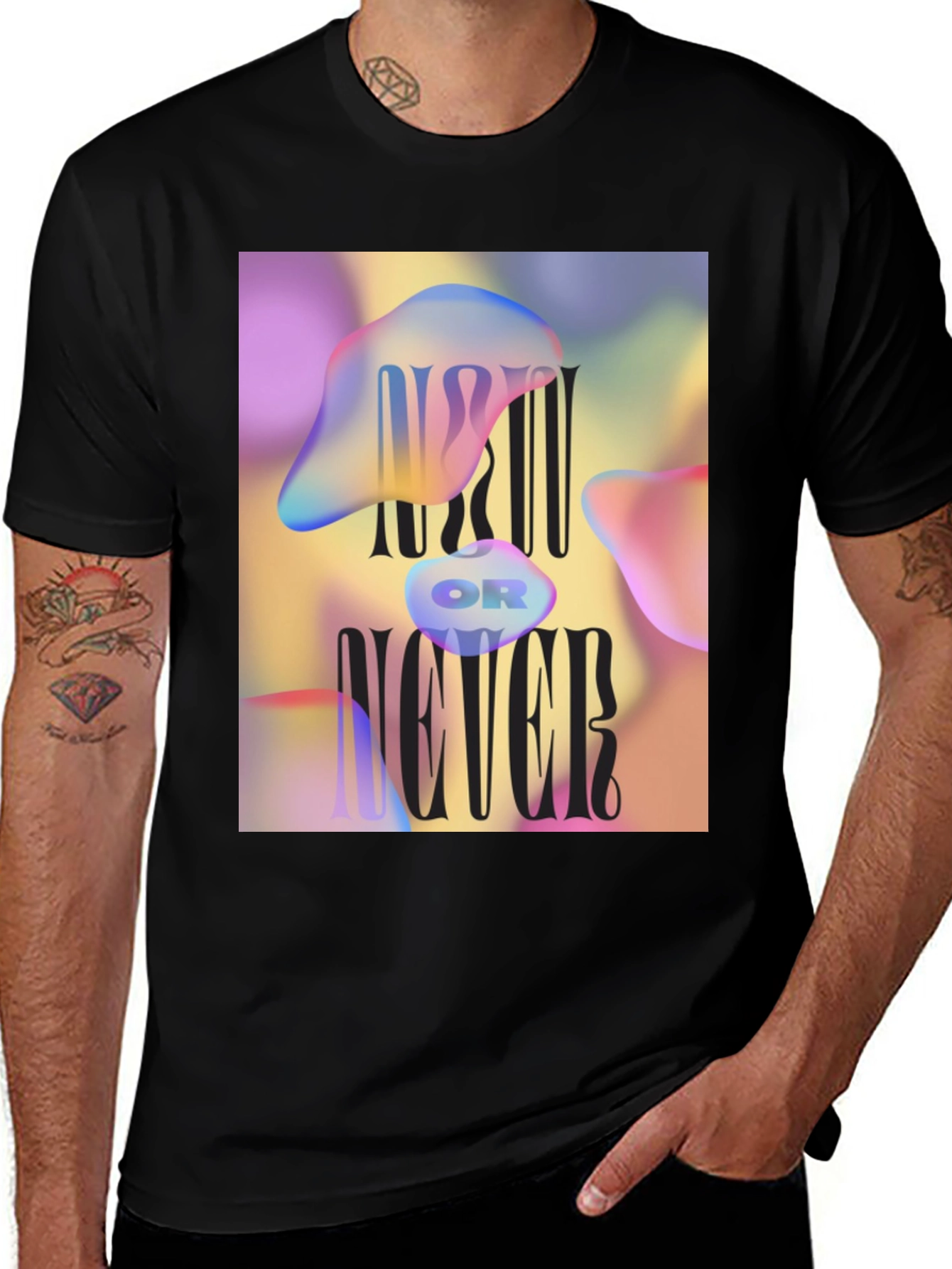 Now or Never Graphic T-Shirt - Trendy Design