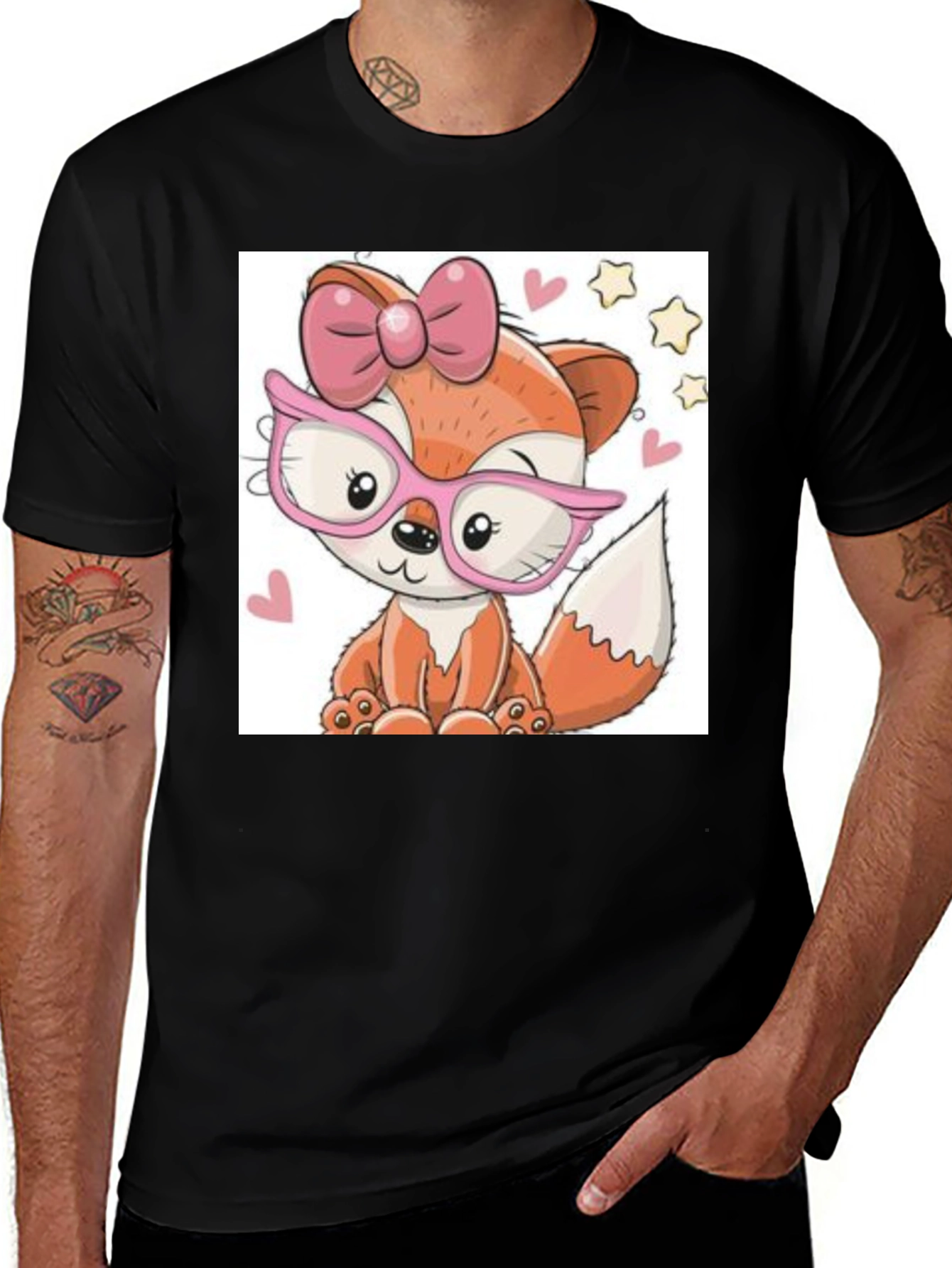 Variant 5 of Cute Fox Graphic Tee - Fun Animal Design T-Shirt