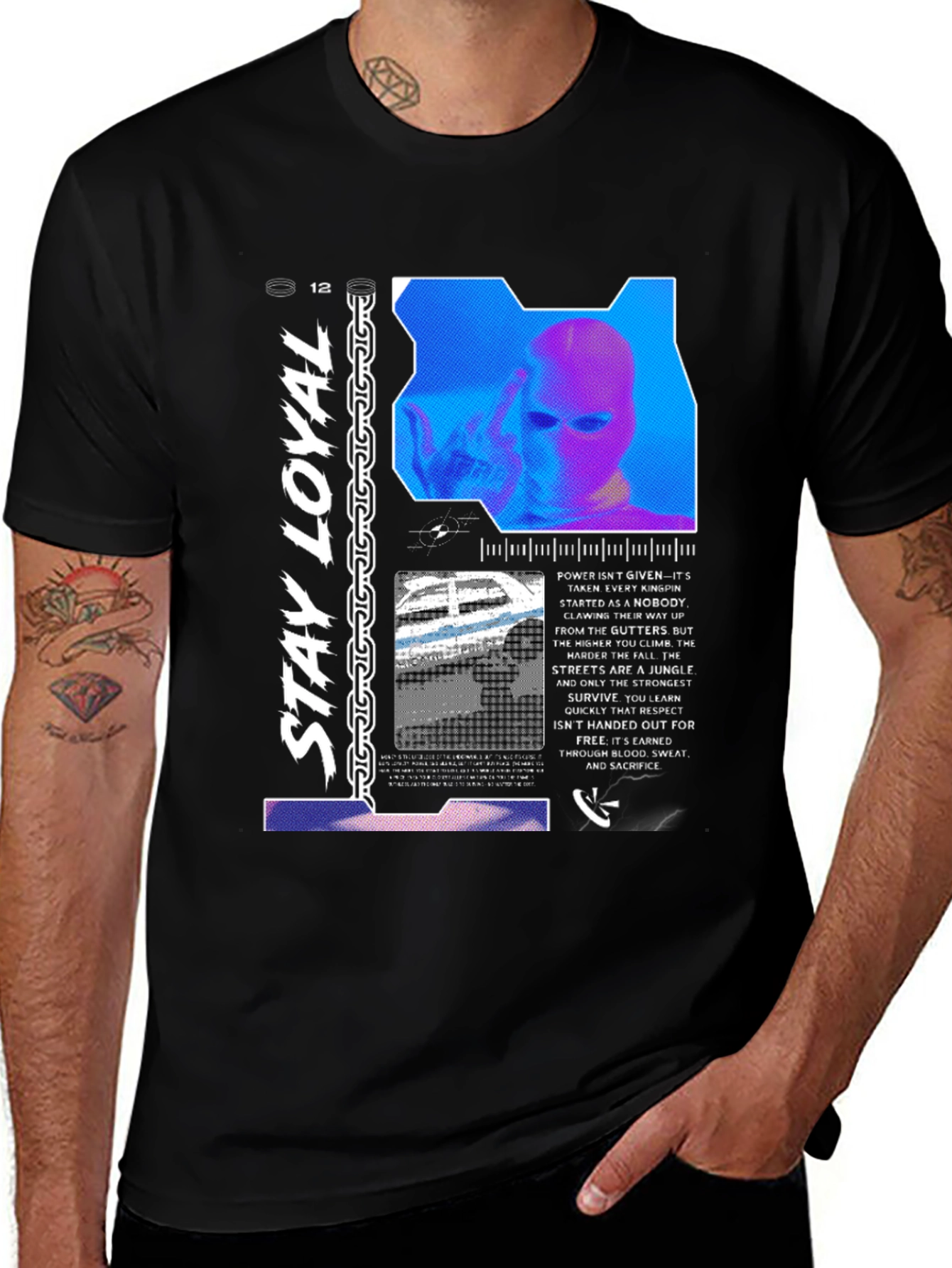 Variant 7 of Stay Loyal Graphic T-Shirt - Urban Streetwear
