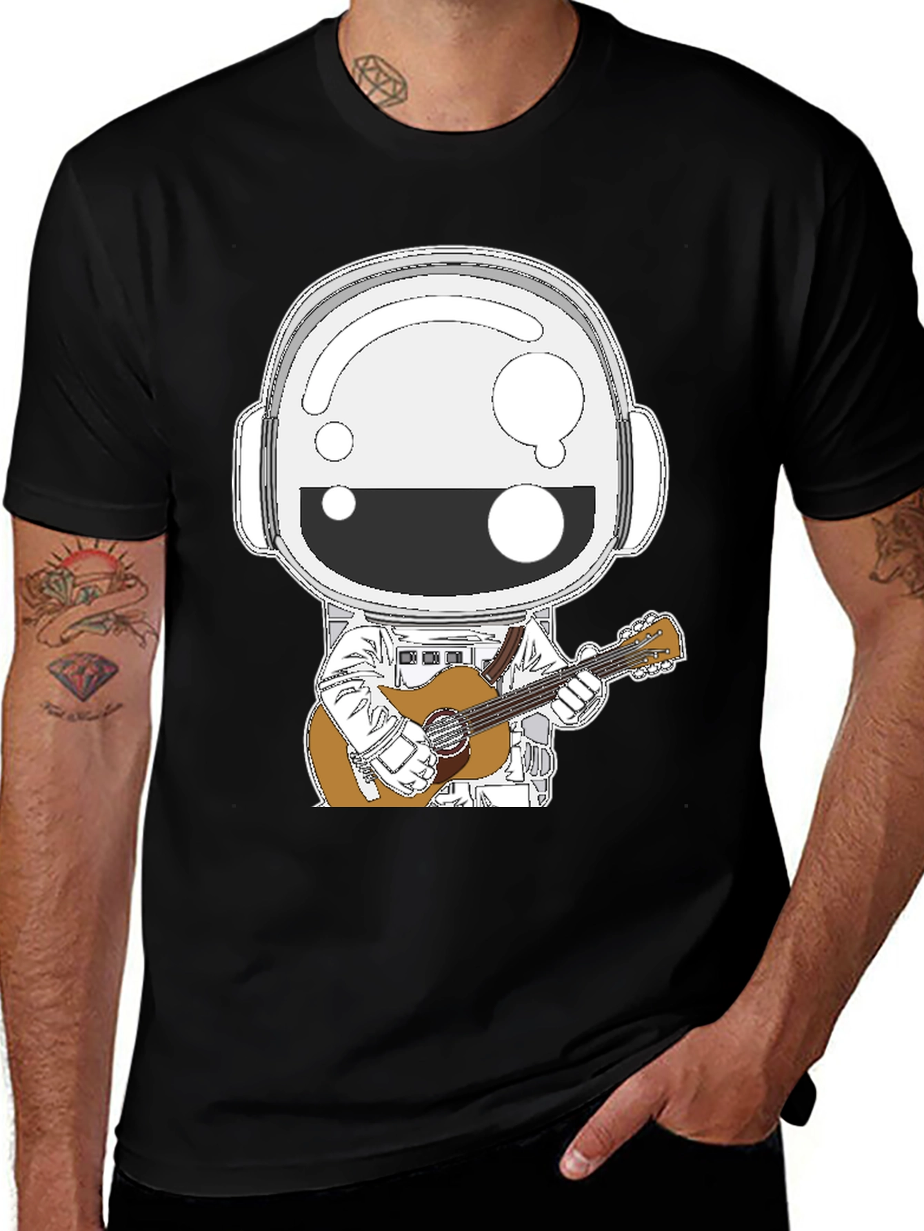 Variant 28 of Astronaut Guitarist Graphic T-Shirt