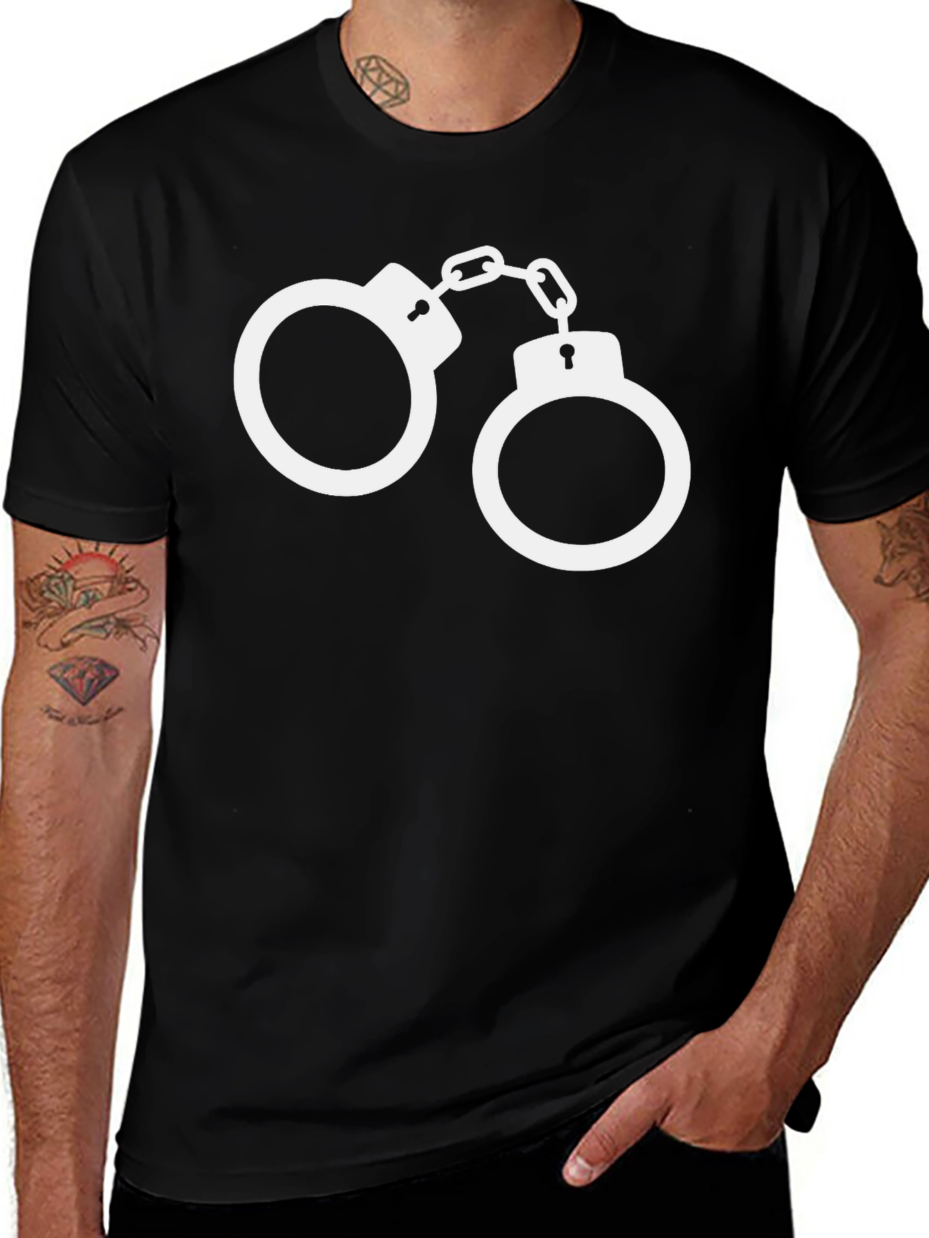Variant 7 of Novelty Handcuffs Graphic T-Shirt