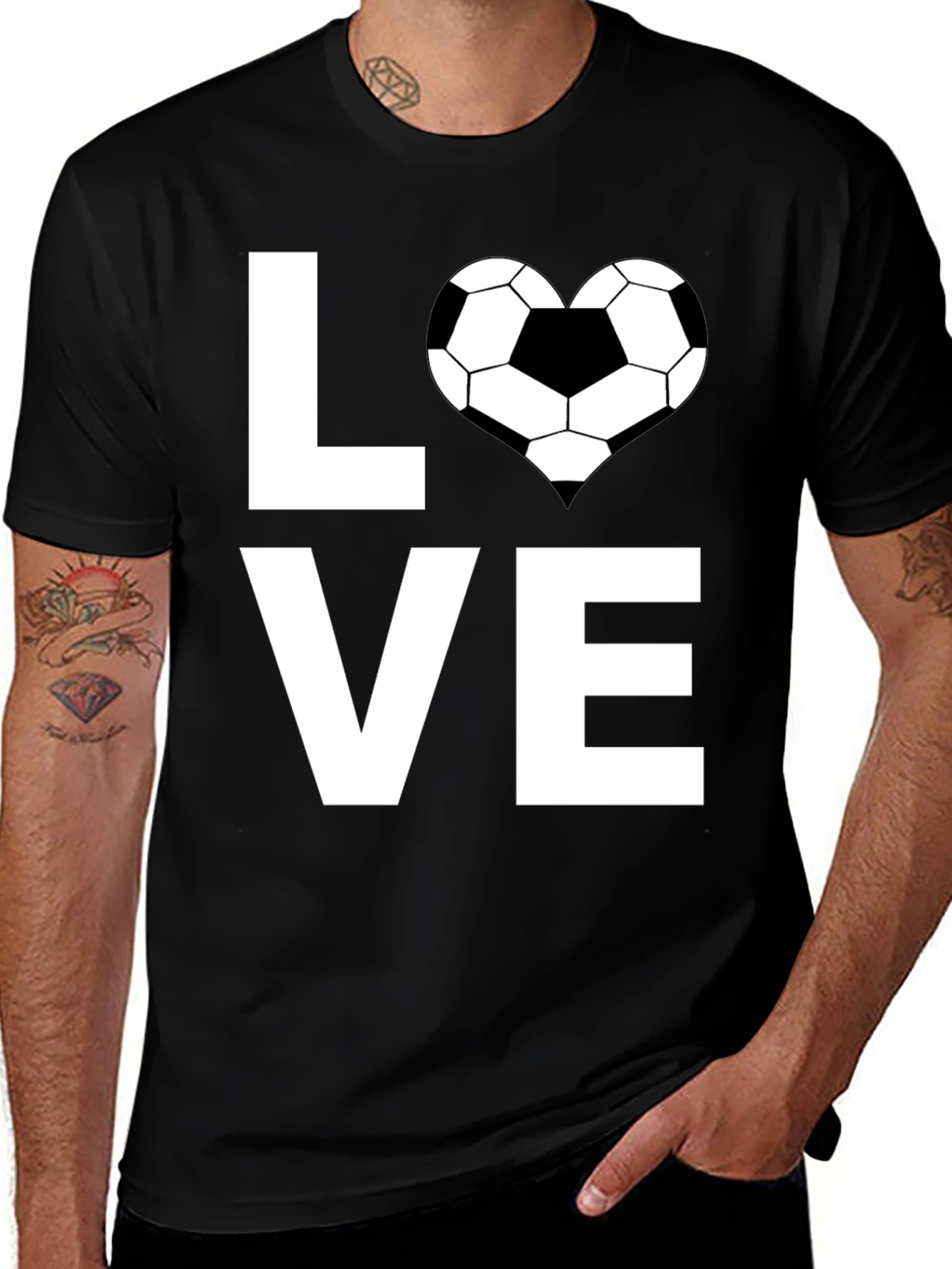 Variant 8 of Love Soccer T-Shirt - Stylish and Comfortable!