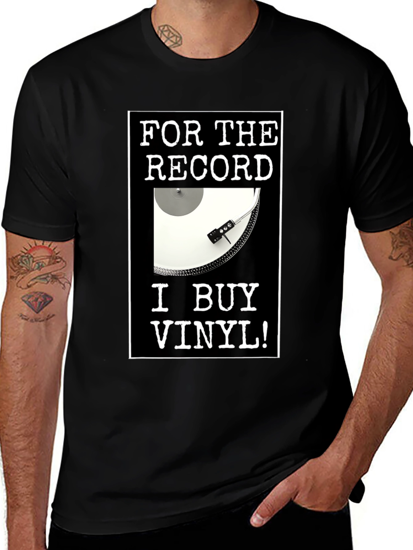 Variant 20 of For The Record I Buy Vinyl T-Shirt