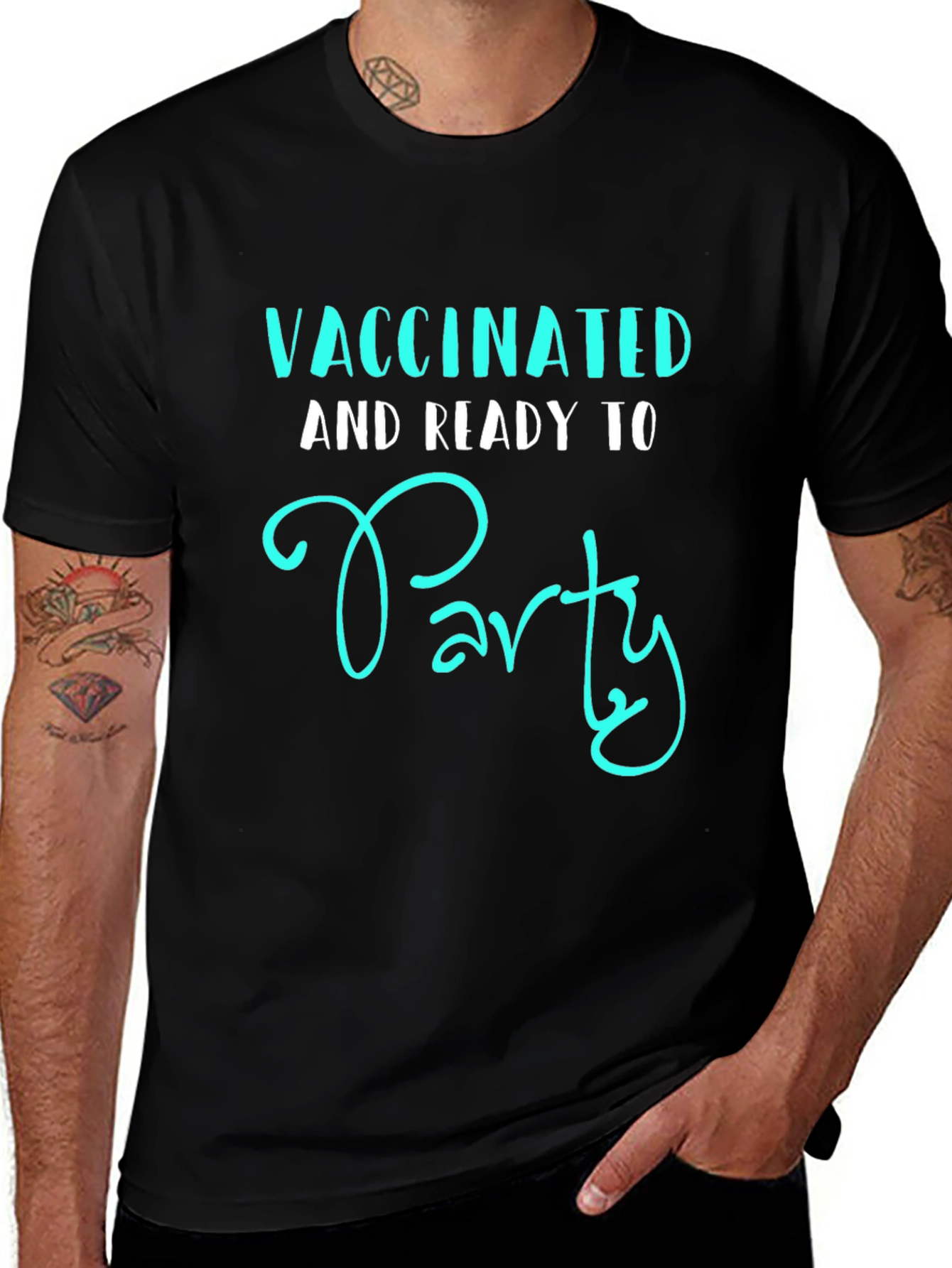 Variant 20 of Vaccinated and Ready to Party Graphic Tee
