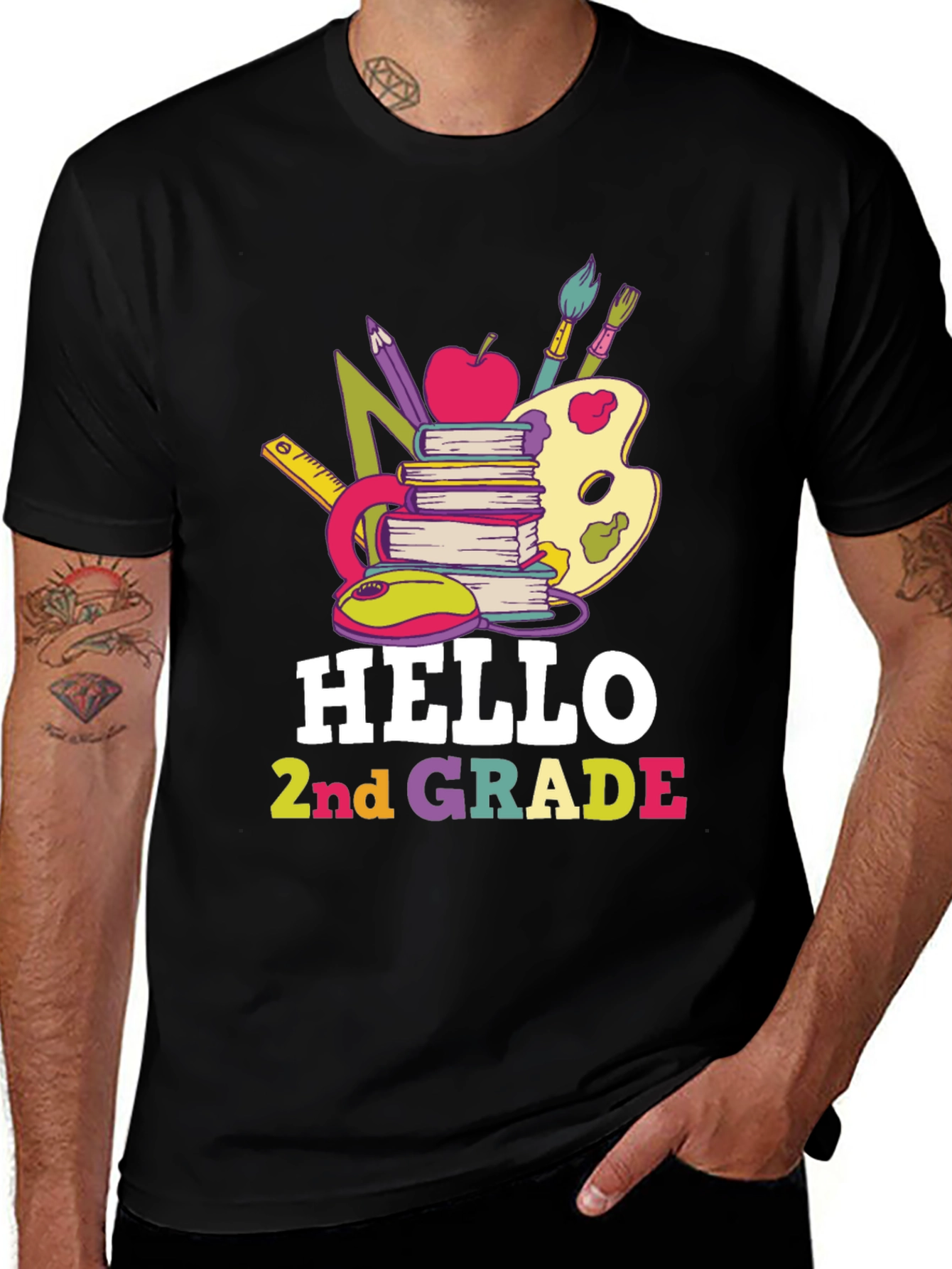 Hello 2nd Grade T-Shirt Back to School Tee