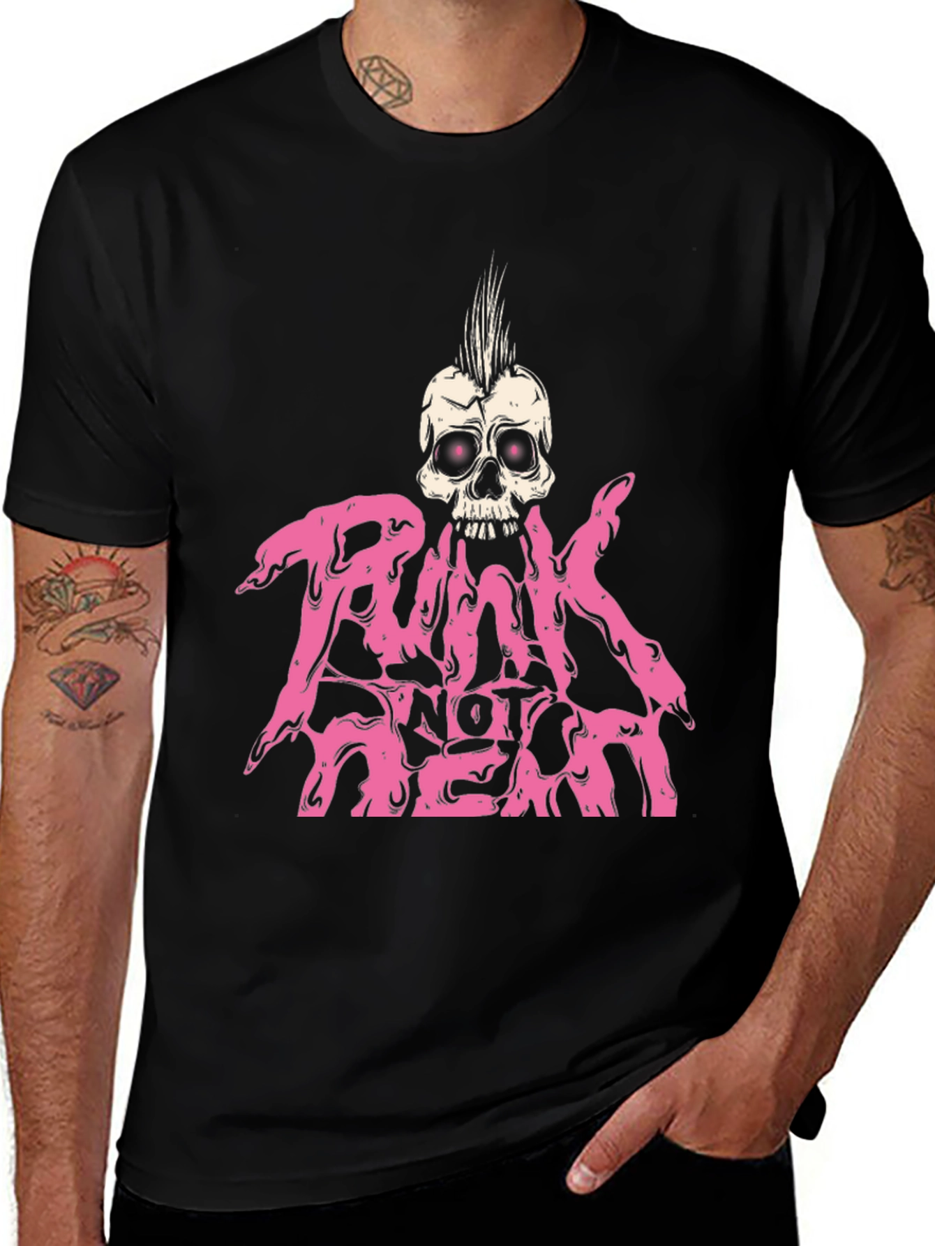Variant 6 of Punk Not Dead Black T-Shirt