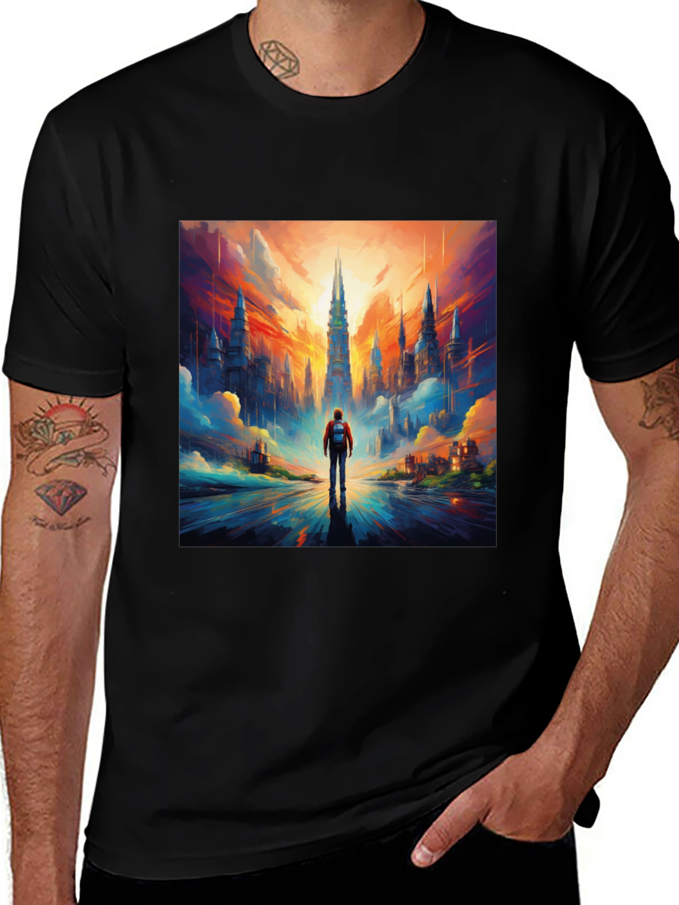 Variant 25 of Cityscape Graphic Tee - Bold Urban Style