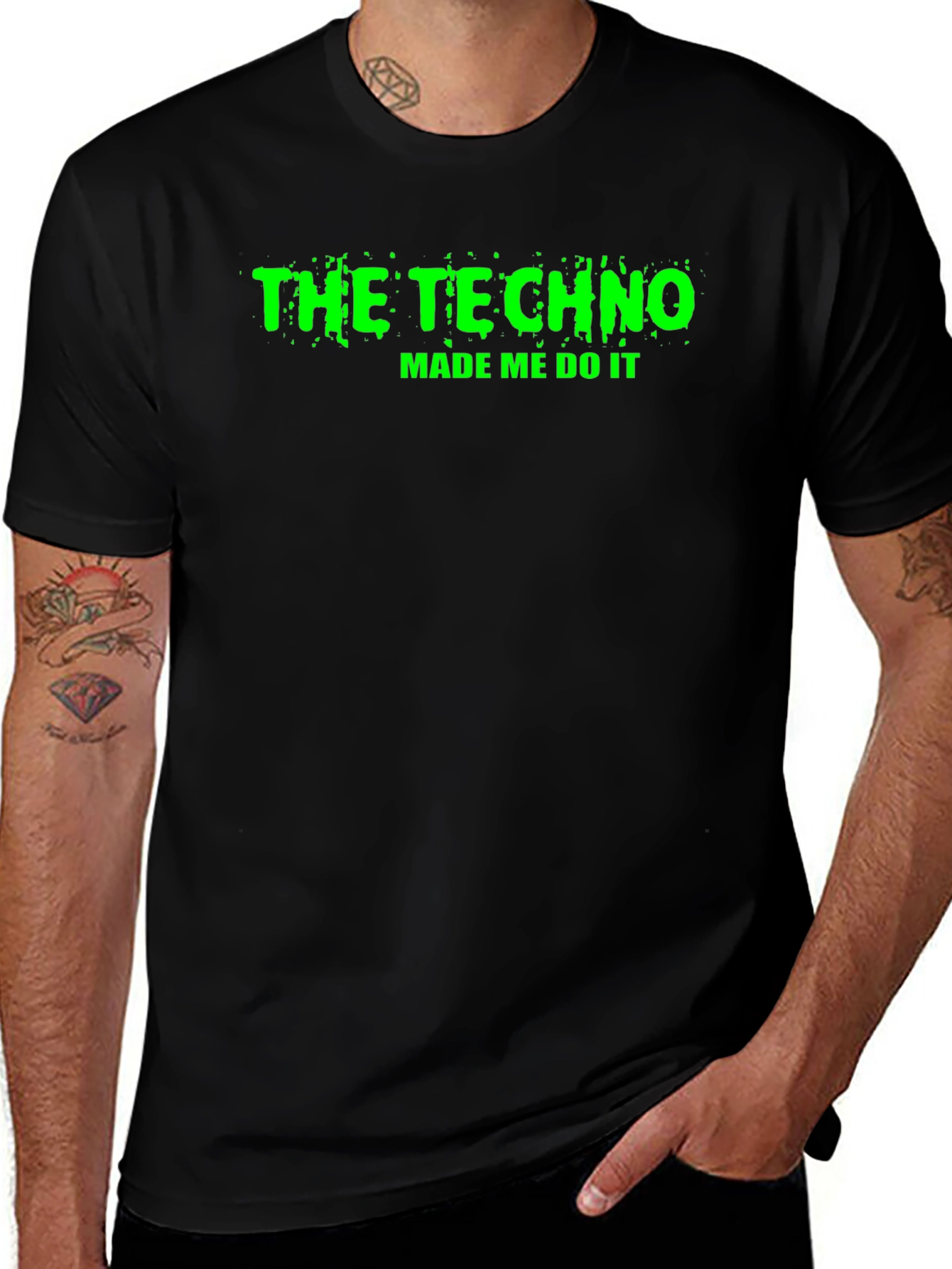 Variant 27 of The Techno Made Me Do It T-Shirt