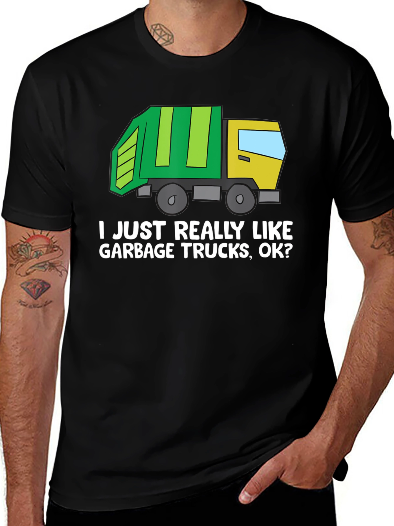 Variant 10 of Garbage Truck Lover T-Shirt - Novelty Tee