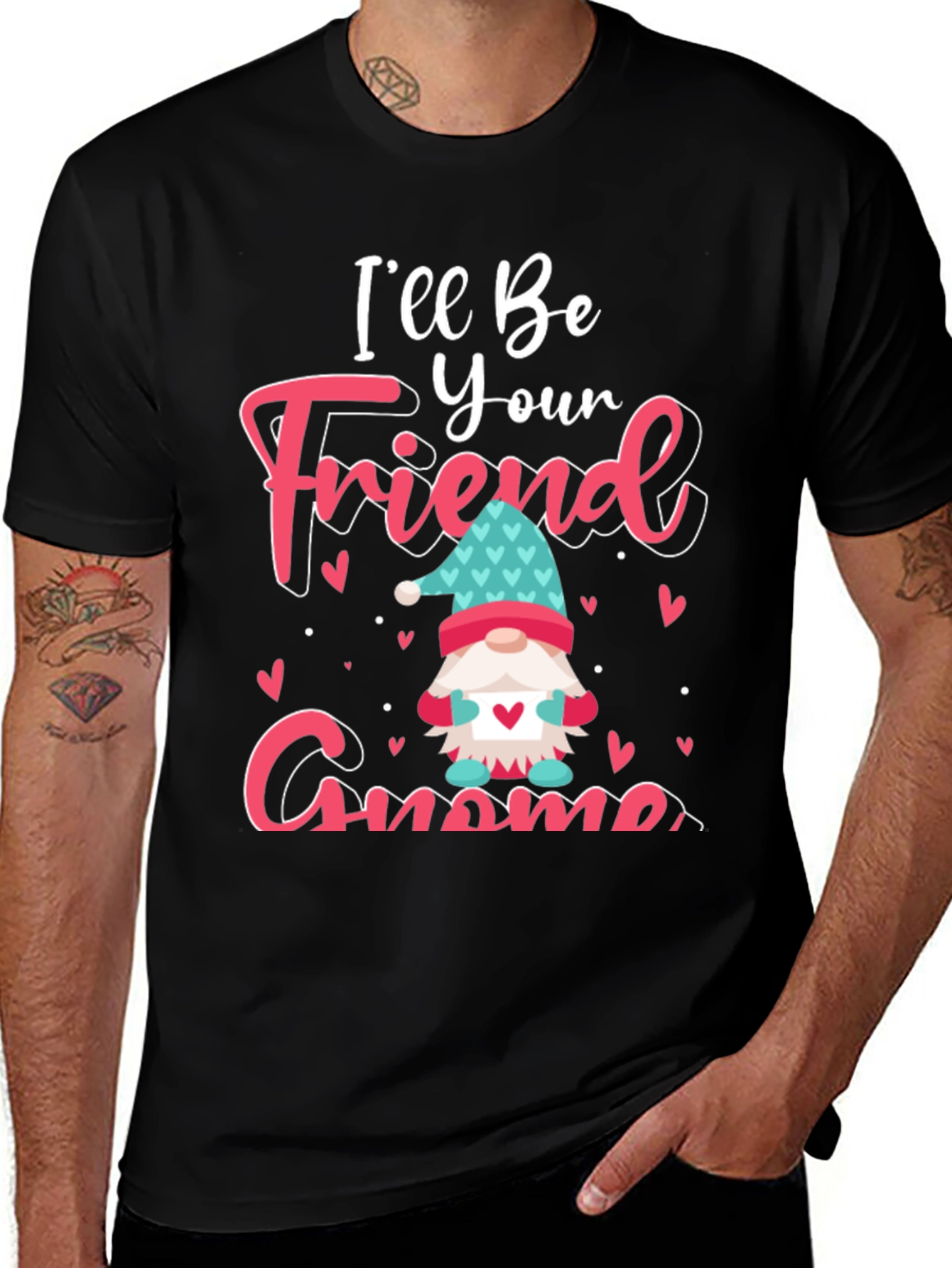 Variant 22 of I'll Be Your Friend Gnome Graphic Tee