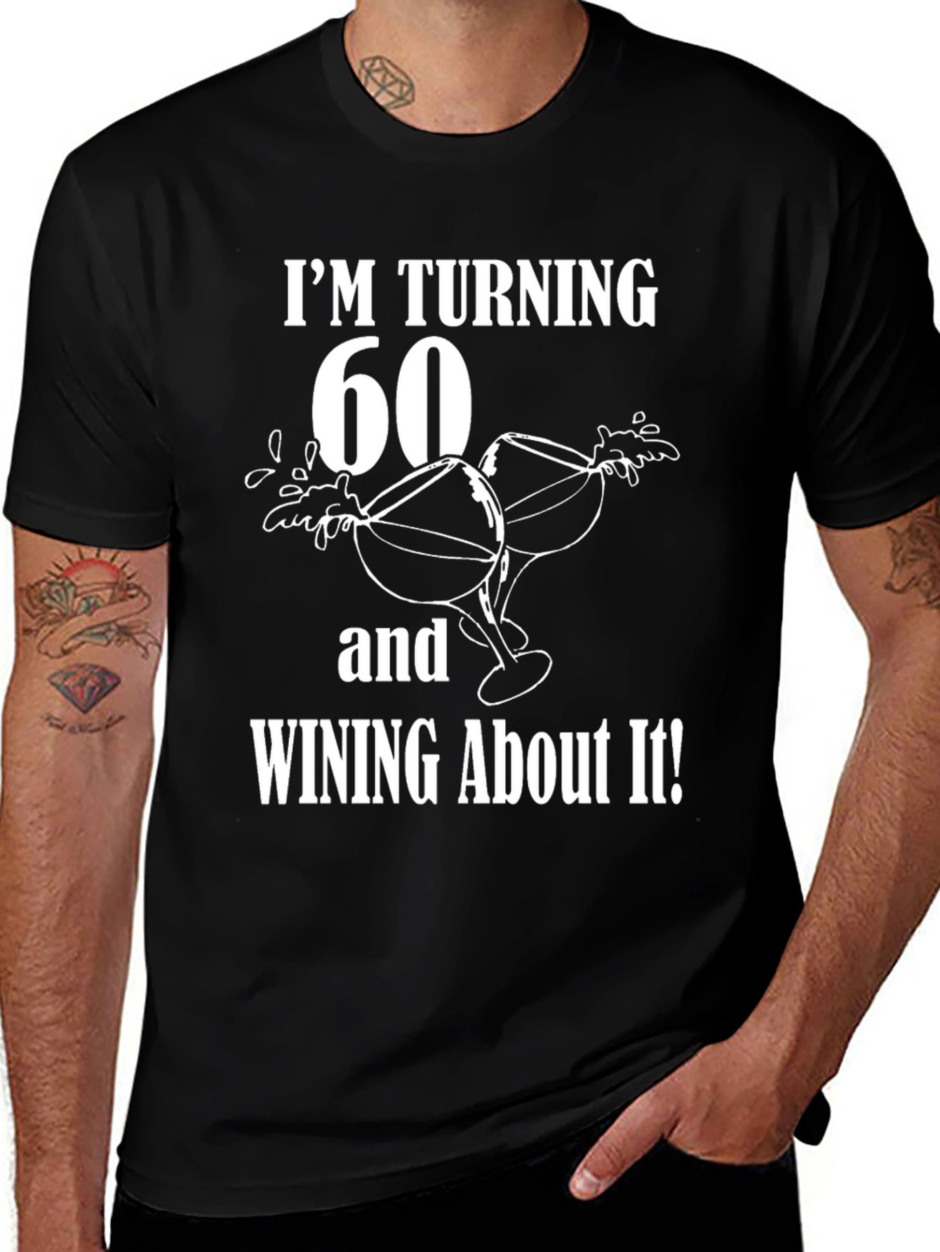 Variant 7 of Turning 60 Wine T-Shirt