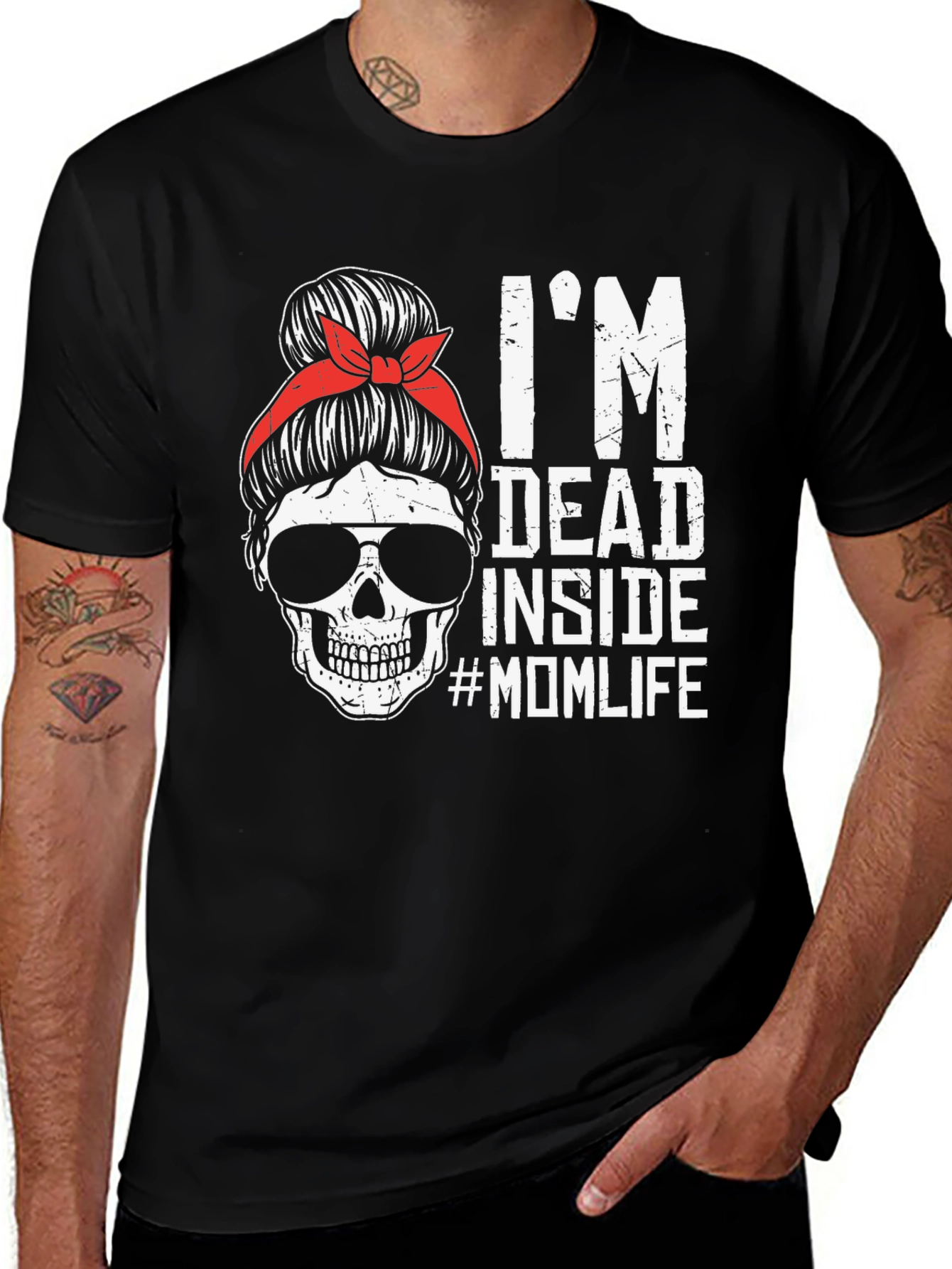 Variant 2 of I'm Dead Inside #MomLife Graphic Tee