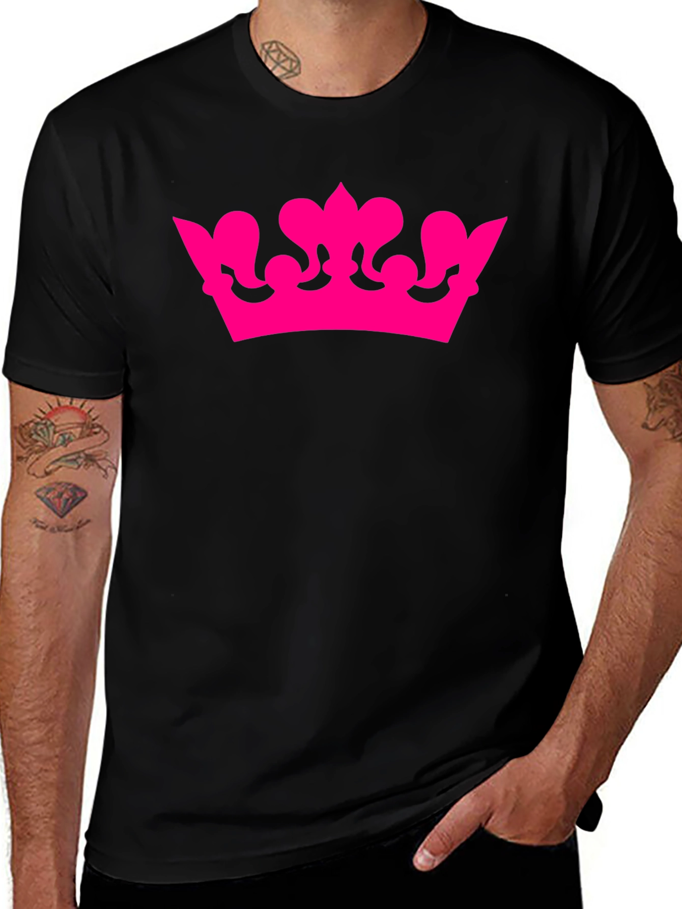 Crown Graphic Tee - Black