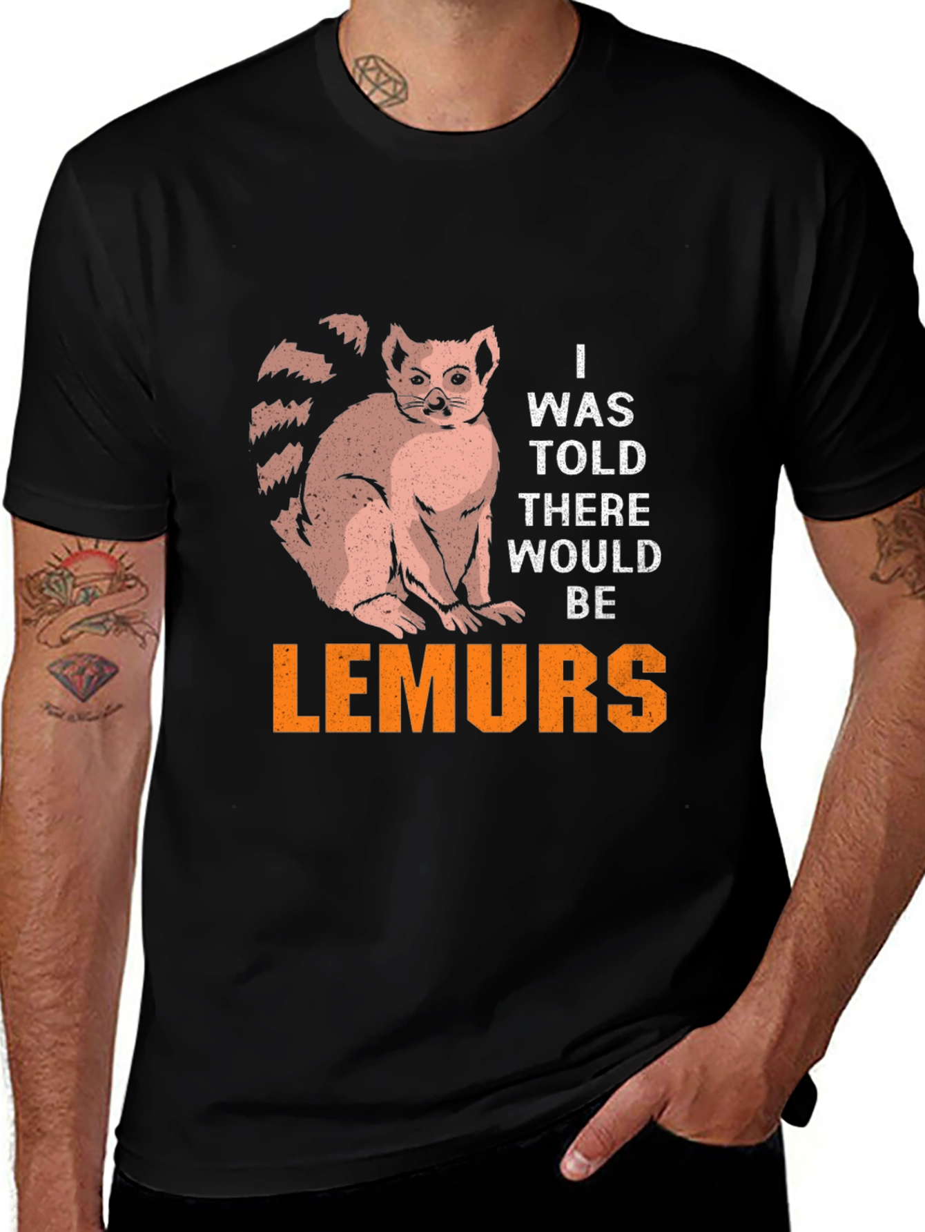Variant 24 of Lemur Graphic Tee - "I Was Told There Would Be Lemurs"
