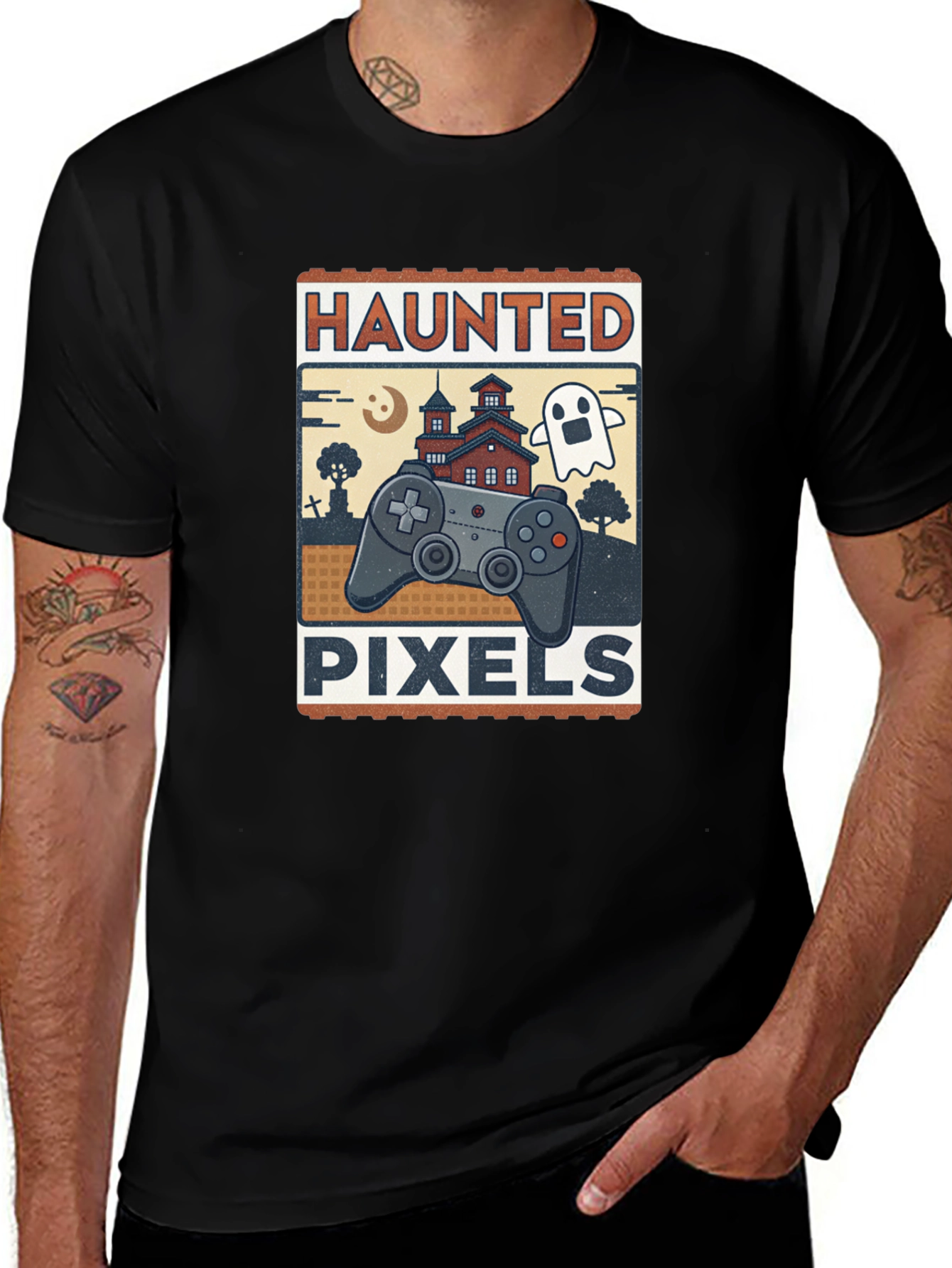 Variant 26 of Haunted Pixels Gaming T-Shirt