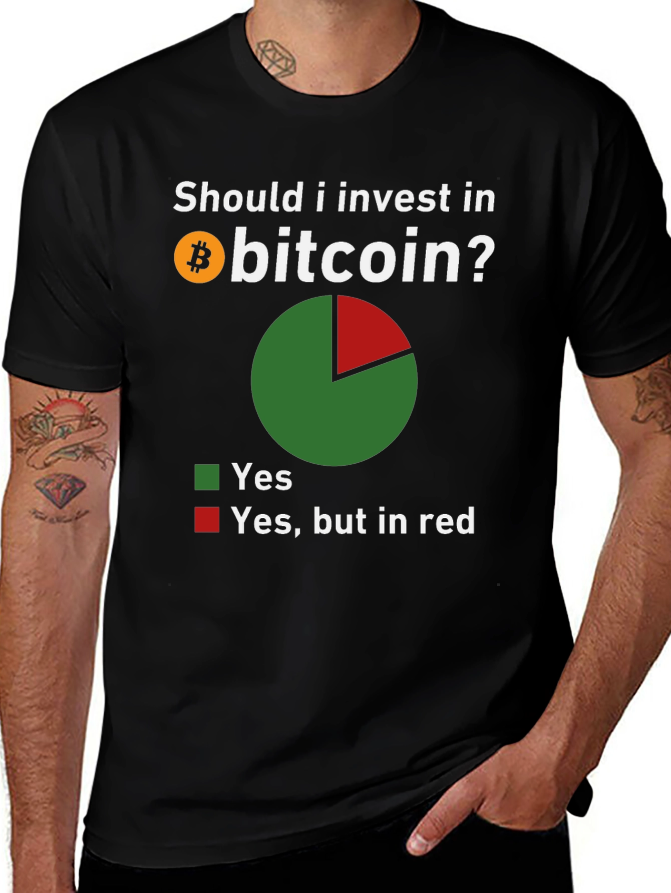 Bitcoin Investment T-Shirt: Yes, But in Red!