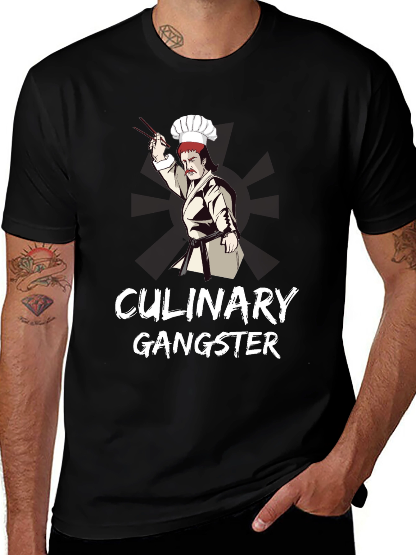 Variant 29 of Culinary Gangster Black T-Shirt