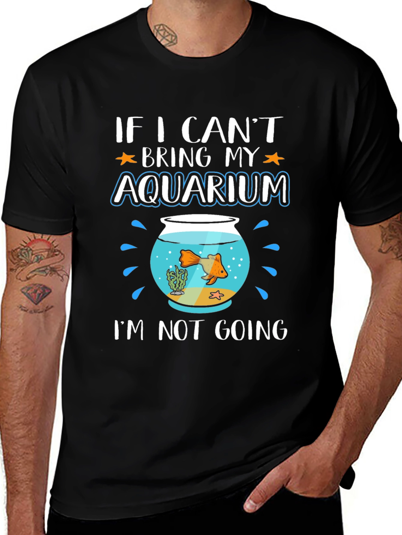 Variant 8 of Aquarium Lover T-Shirt Funny Fish Bowl Graphic Tee