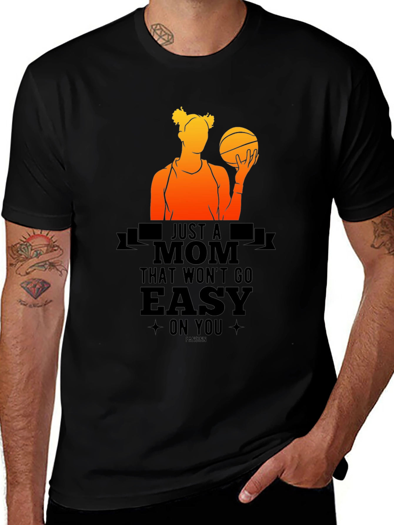 Variant 8 of Basketball Mom Graphic T-Shirt