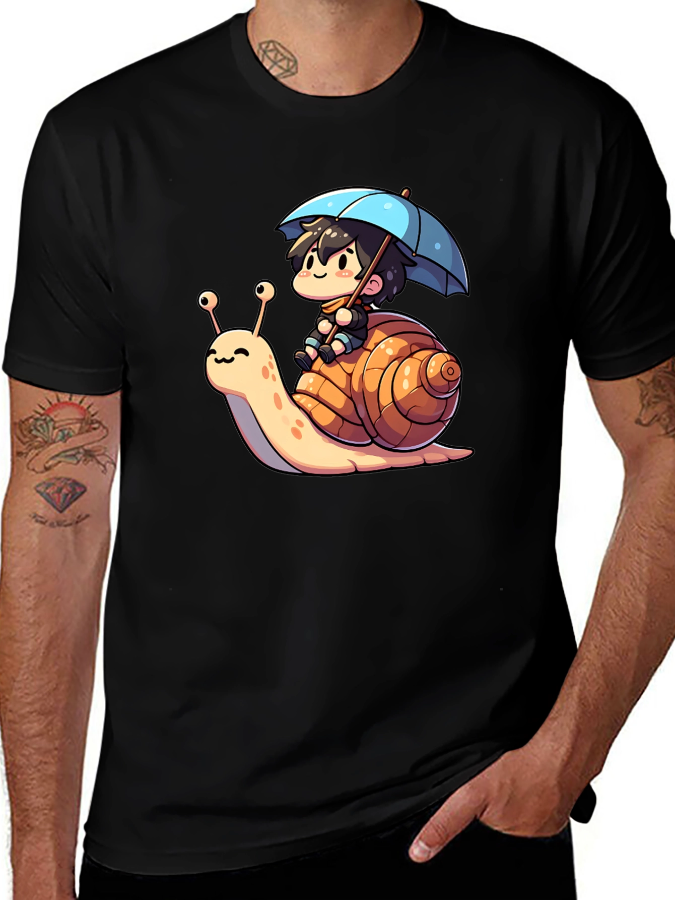 Variant 3 of Cartoon Snail Ride T-Shirt