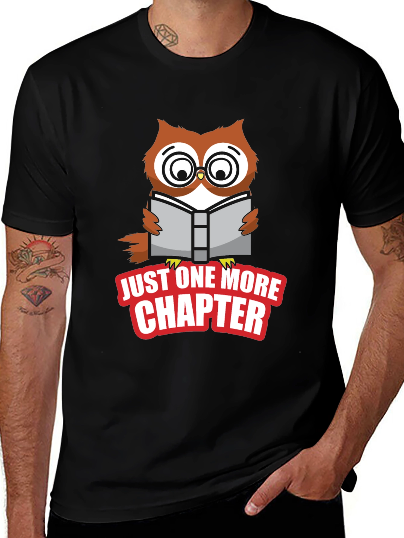 Just One More Chapter Owl Graphic Tee