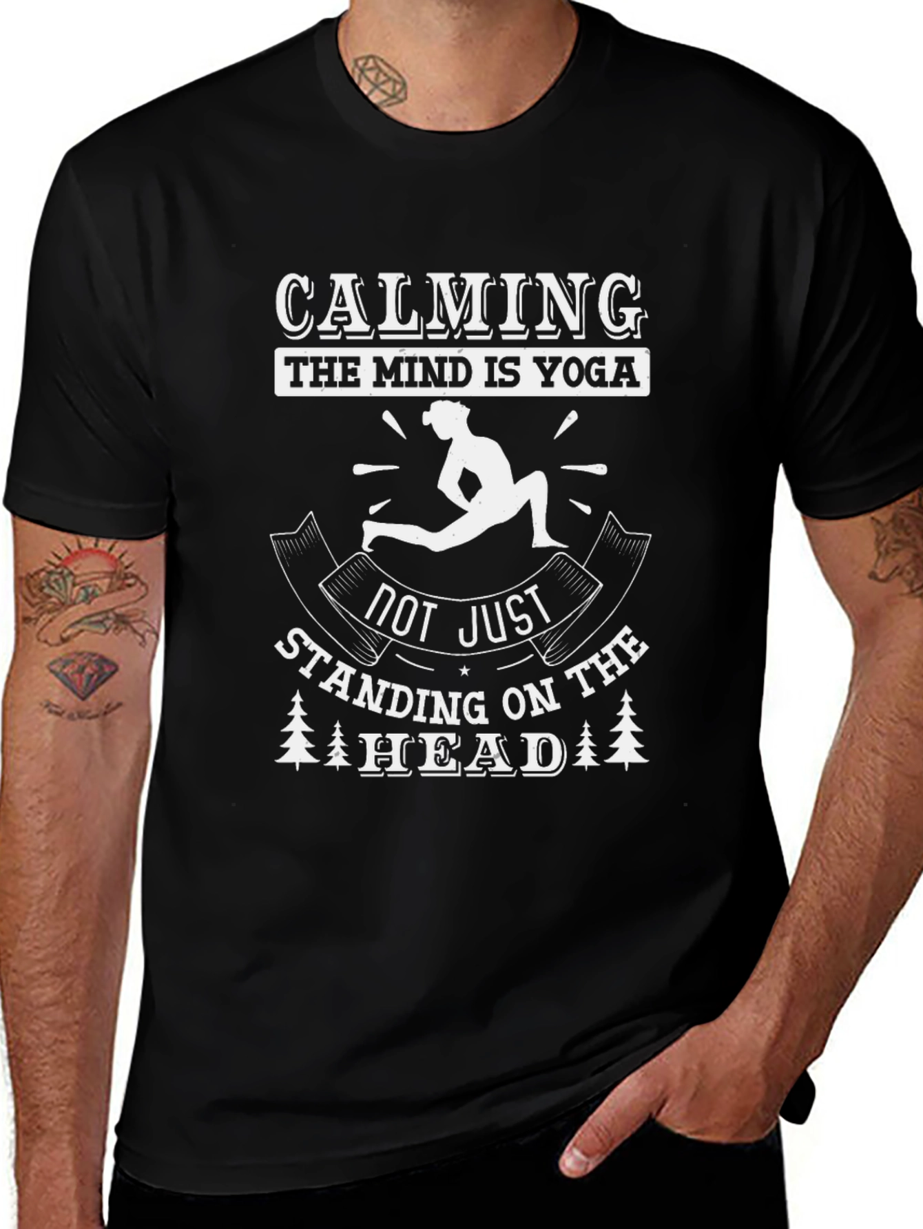 Calming Yoga Graphic Tee - Mind & Body Balance