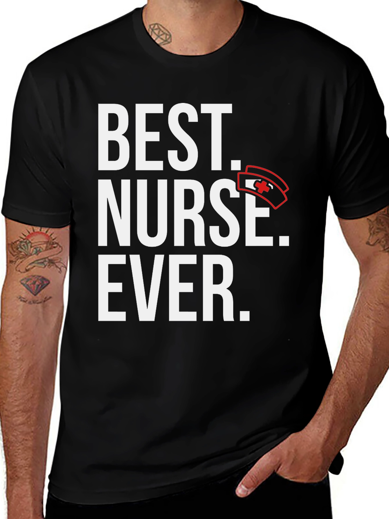 Variant 10 of Best Nurse Ever Graphic T-Shirt