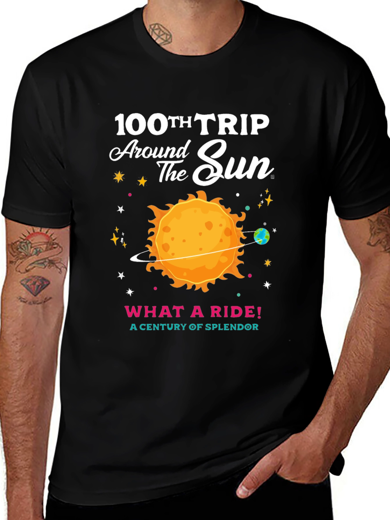 Variant 19 of 100th Trip Around the Sun T-Shirt