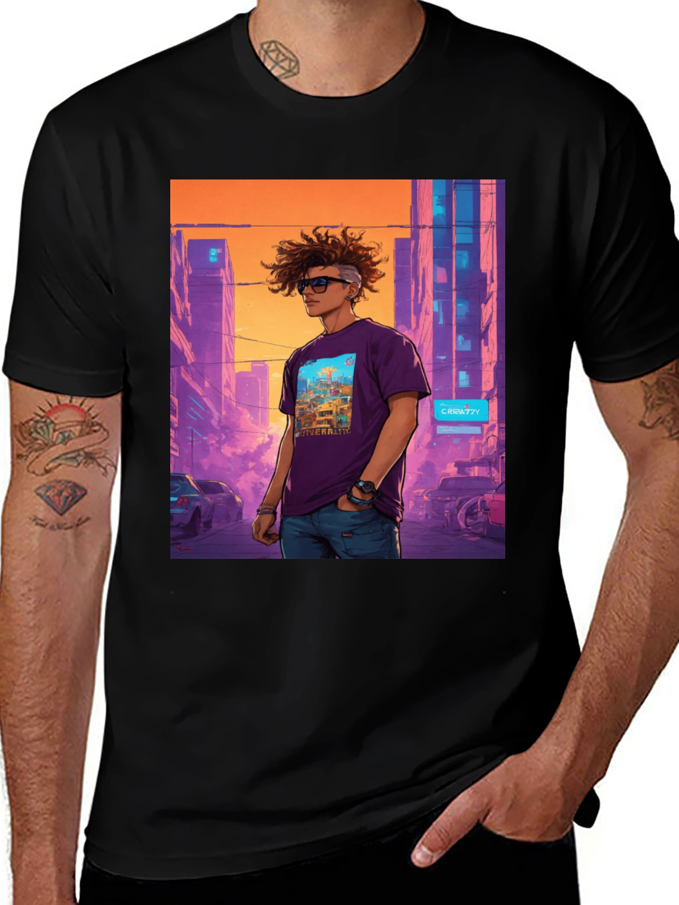Variant 30 of Cool Graphic Tee - Urban Cartoon Art