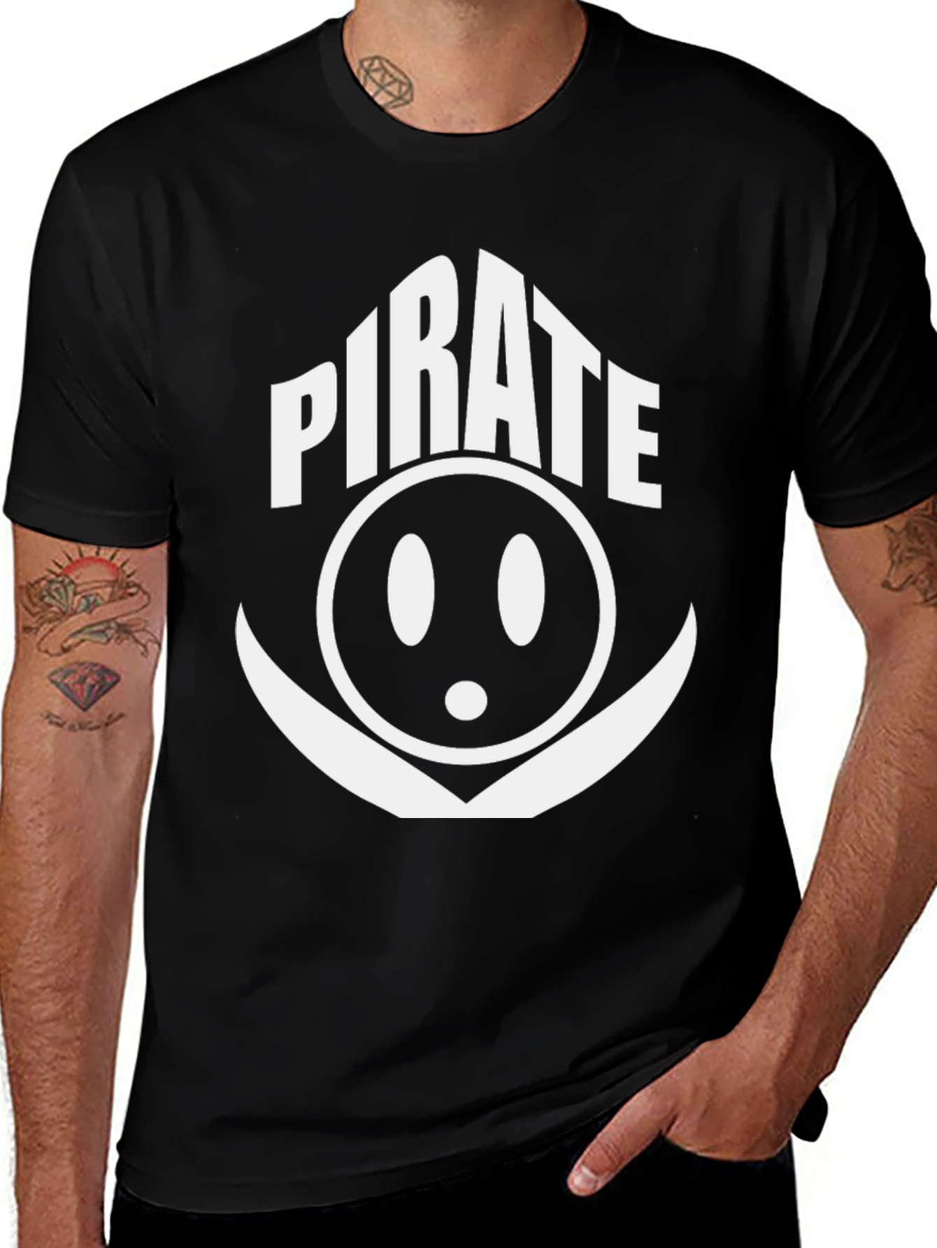Pirate Graphic T-Shirt - Classic Black Tee